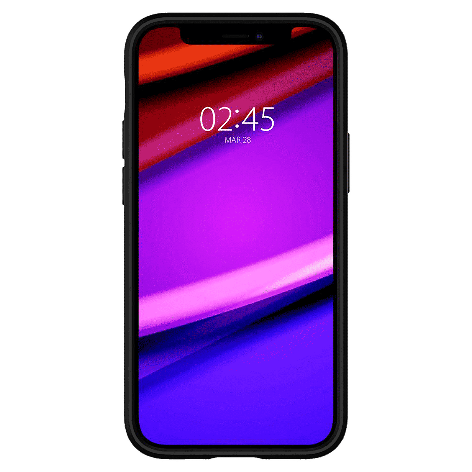 spigen Core Armor Thermoplastic Polyurethane Back Cover for Apple iPhone 12 Mini (Air Cushion Technology, Matte Black)_10