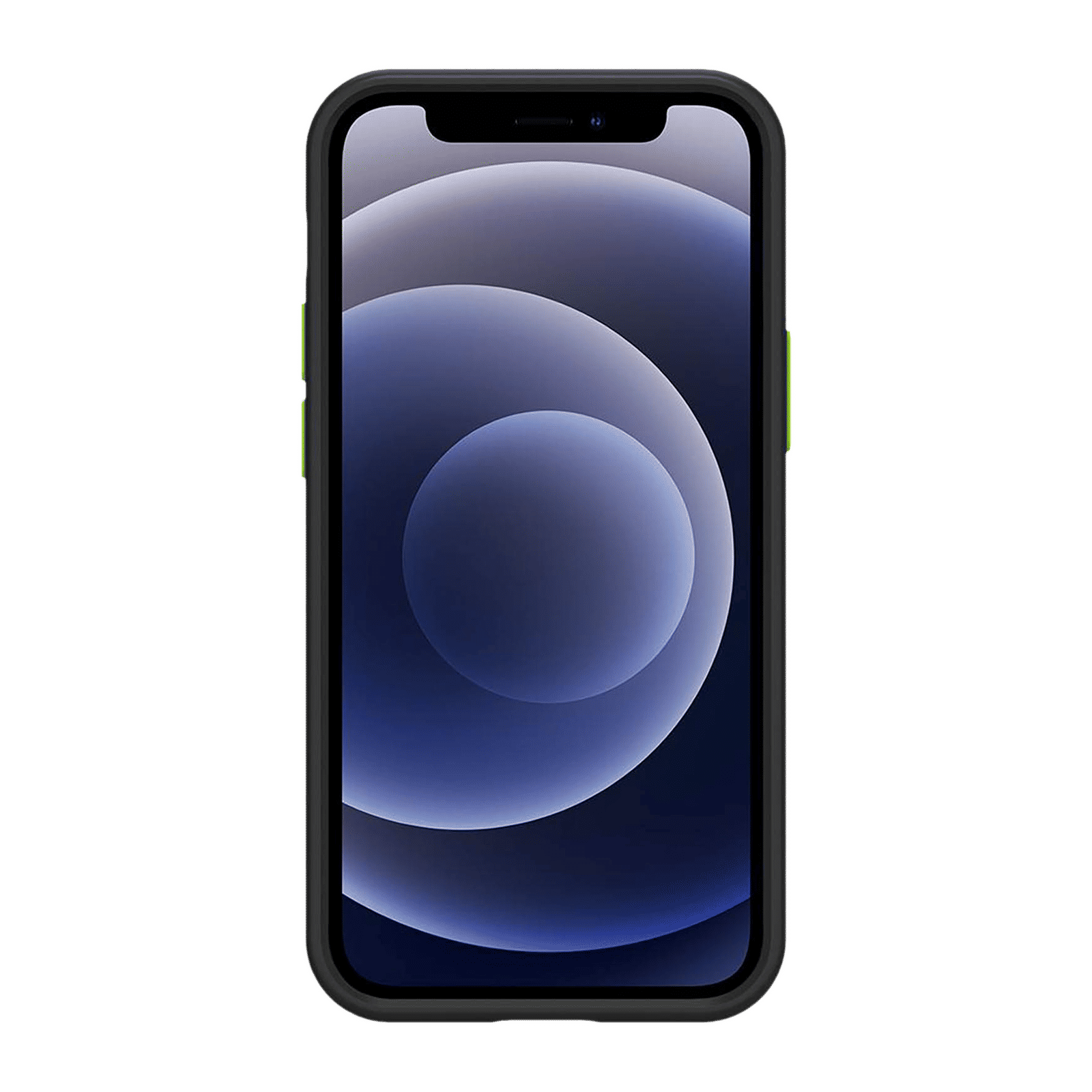 spigen Cyrill Color Brick Hard TPU & Polycarbonate Back Cover for Apple iPhone 12 Mini (Supports Wireless Charging, Black)_15