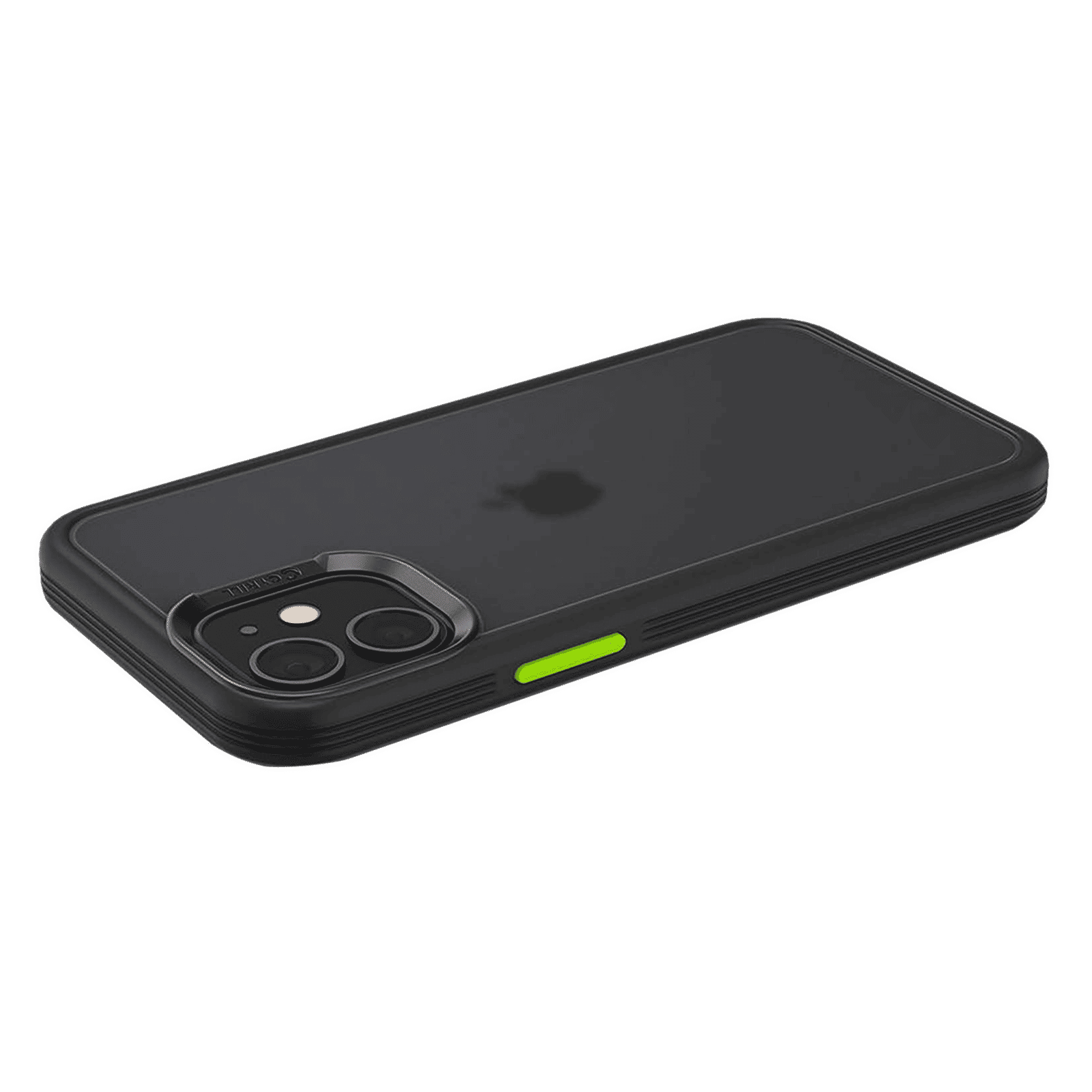 spigen Cyrill Color Brick Hard TPU & Polycarbonate Back Cover for Apple iPhone 12 Mini (Supports Wireless Charging, Black)_17