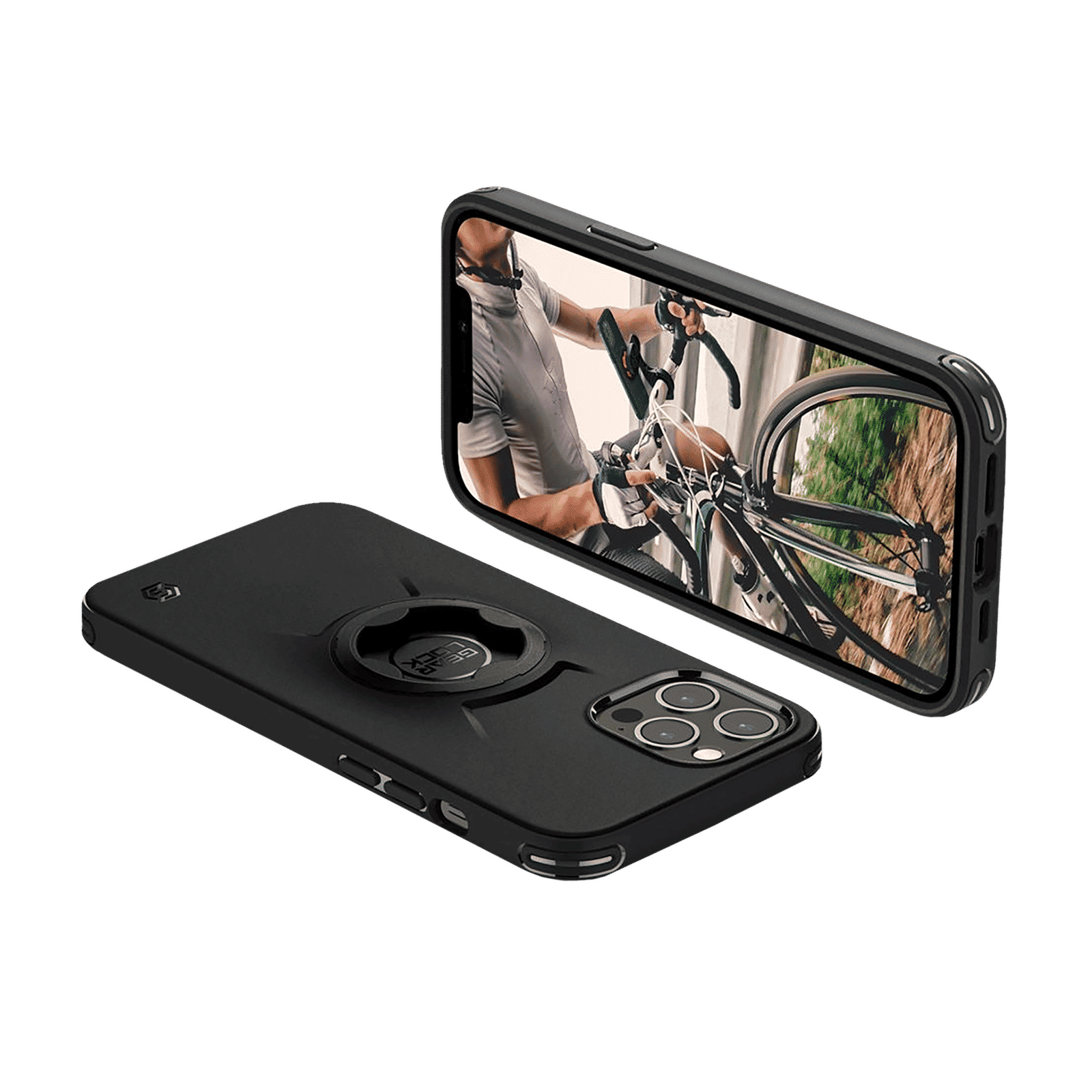 spigen Gearlock TPU & Polycarbonate Bike Mount Case for Apple iPhone 12 Pro Max (Air Cushion Technology, Black)_11
