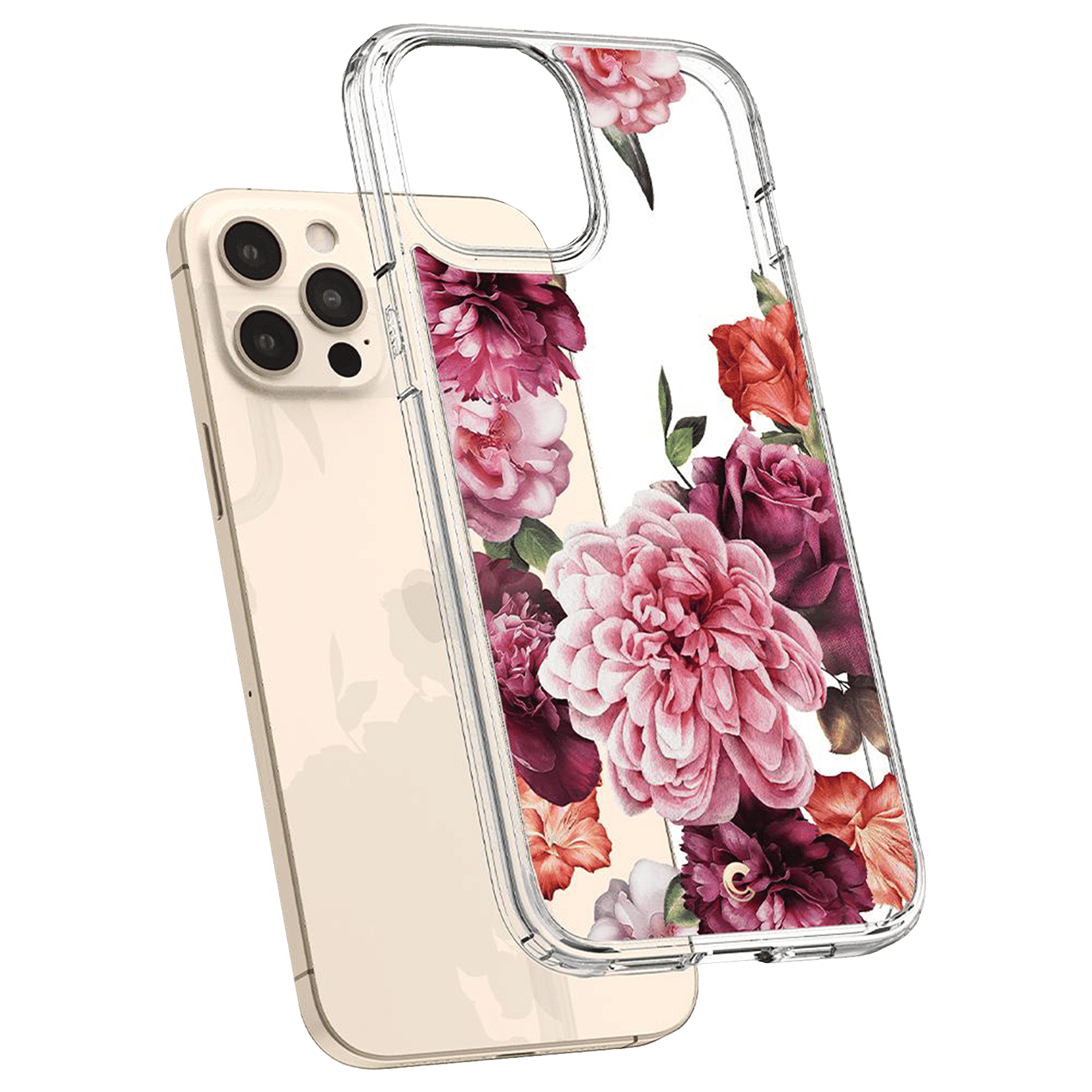 spigen Cyrill TPU Back Cover for Apple iPhone 12 Pro Max (Camera Bumper, Rose Floral)_9