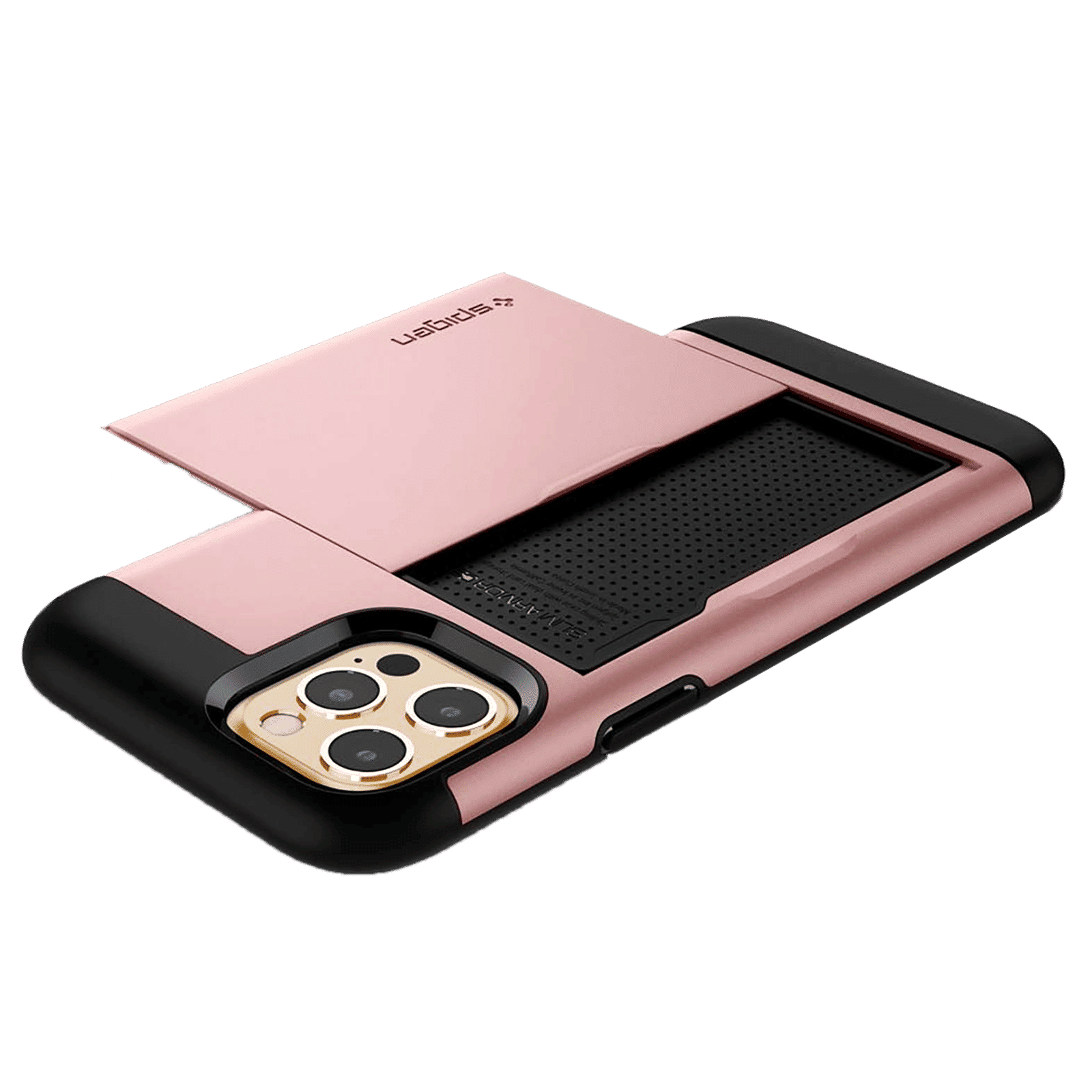 spigen Slim Armor CS Polycarbonate & TPU Back Cover For Apple iPhone 12 Pro Max (Supports Wireless Charging, Rose Gold)_12