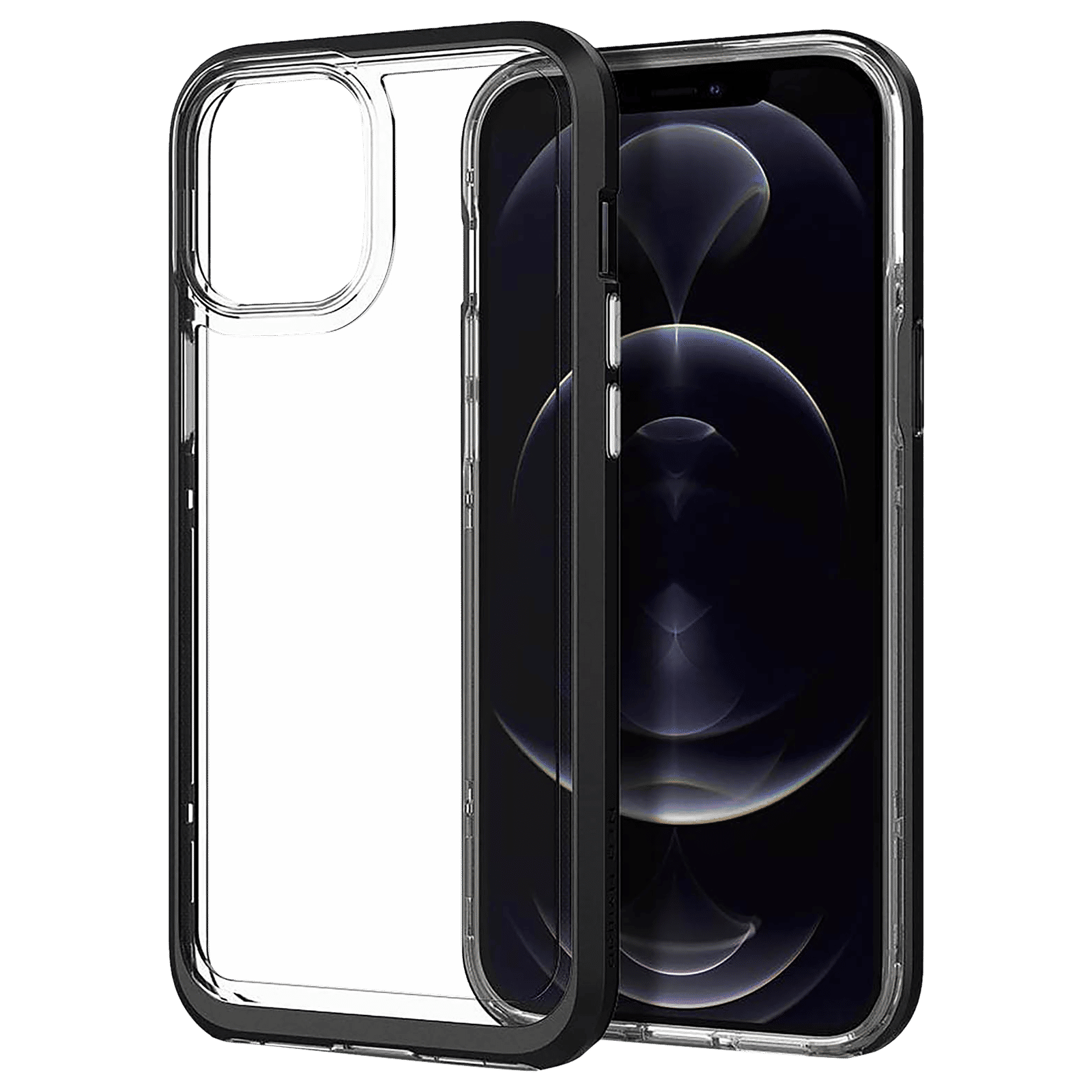 spigen Neo Hybrid Crystal TPU & PC Back Case For iPhone 12 Pro Max (Hybrid Structure, ACS01622, Black) spigen Neo Hybrid Crystal TPU & PC Back Case For iPhone 12 Pro Max (Hybrid Structure, ACS01622, Black)_9