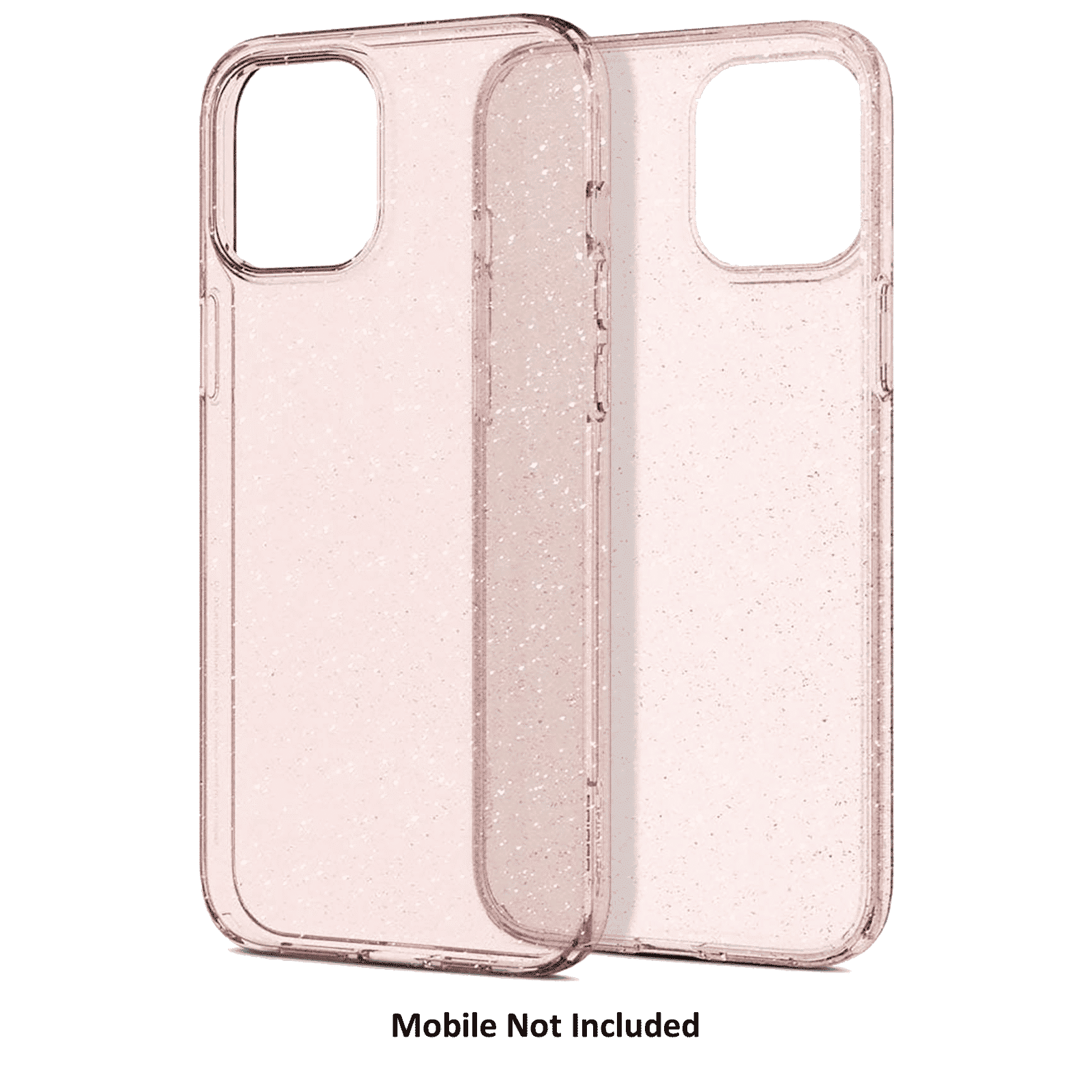 spigen Liquid Crystal Glitter TPU Back Cover for Apple iPhone 12 Pro Max (Wireless Charging Compatible, Rose Quartz)_13