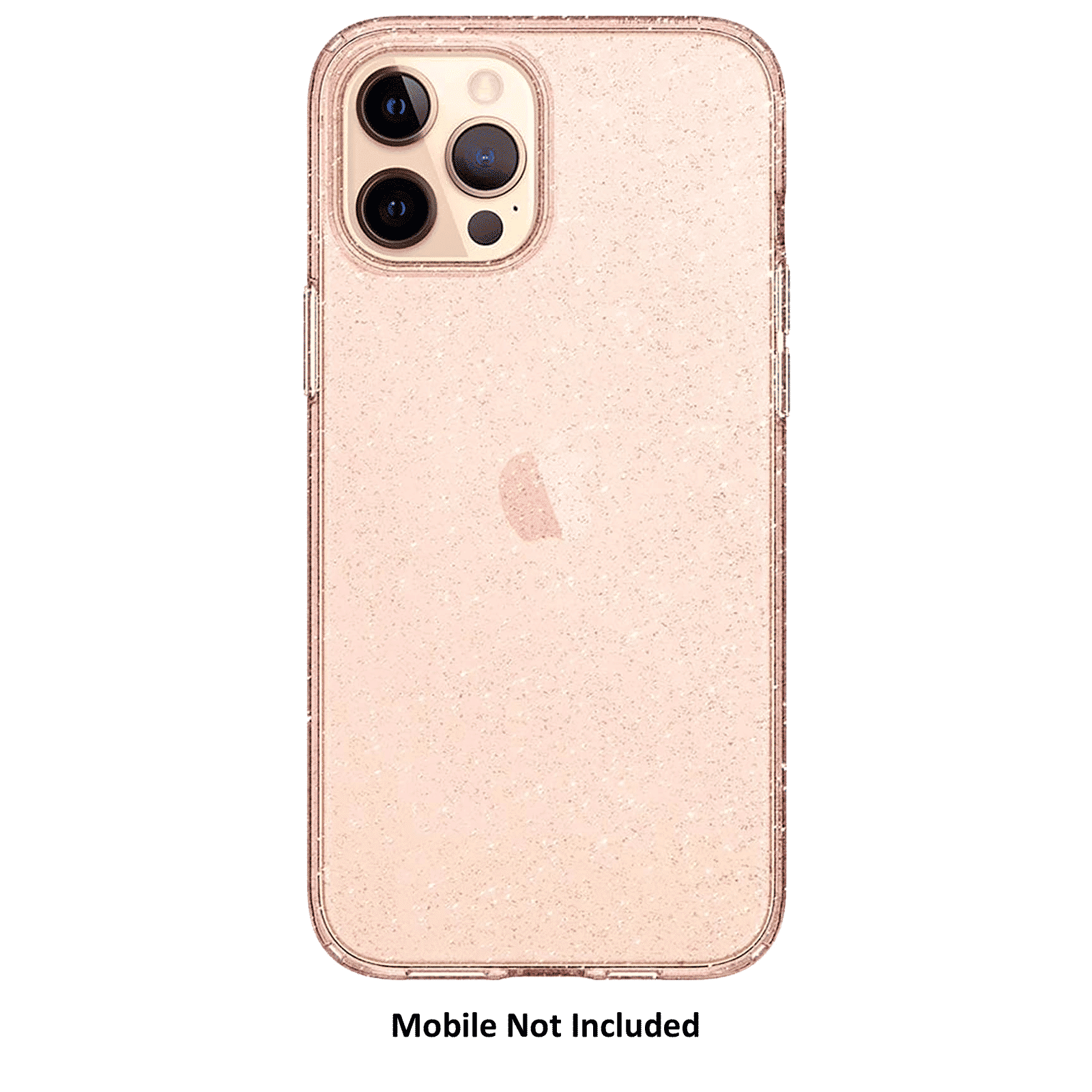 spigen Liquid Crystal Glitter TPU Back Cover for Apple iPhone 12 Pro Max (Wireless Charging Compatible, Rose Quartz)_14