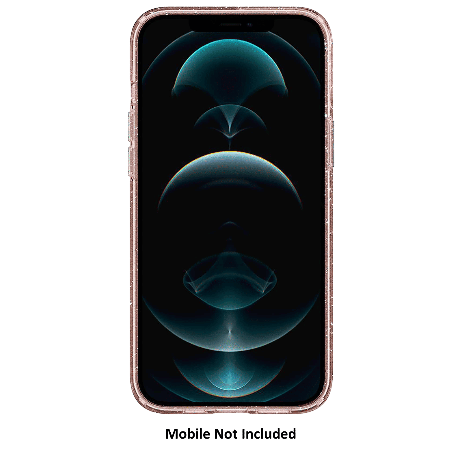 spigen Liquid Crystal Glitter TPU Back Cover for Apple iPhone 12 Pro Max (Wireless Charging Compatible, Rose Quartz)_15