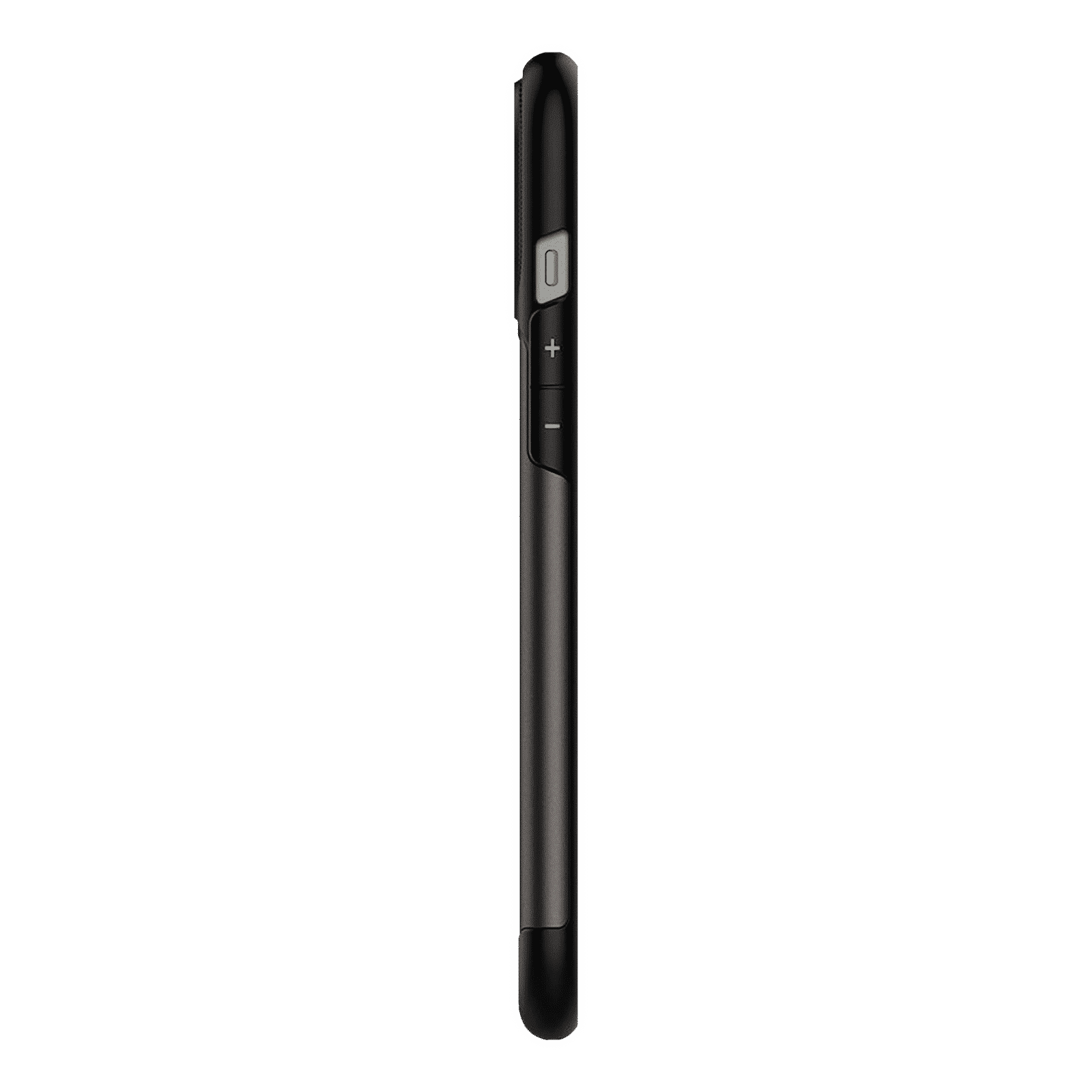 spigen Slim Armor Polycarbonate Thermoplastic Polyurethane Back Case with Stand for Apple iPhone 12 Pro Max (Air Cushion Technology, ACS01480, Gun Metal)_3