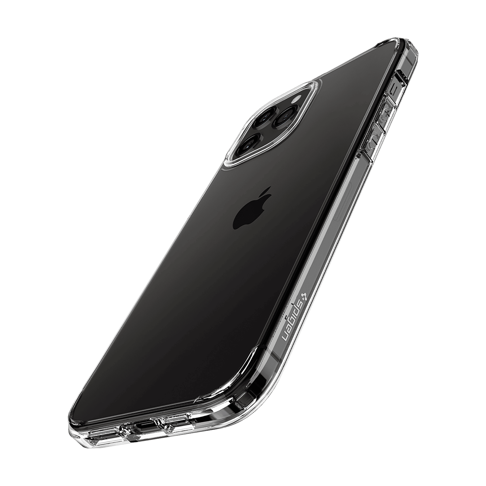 spigen Crystal Hybrid TPU & Polycarbonate Back Cover for Apple iPhone 12 Pro Max (Mil Grade Protection, Clear)_10