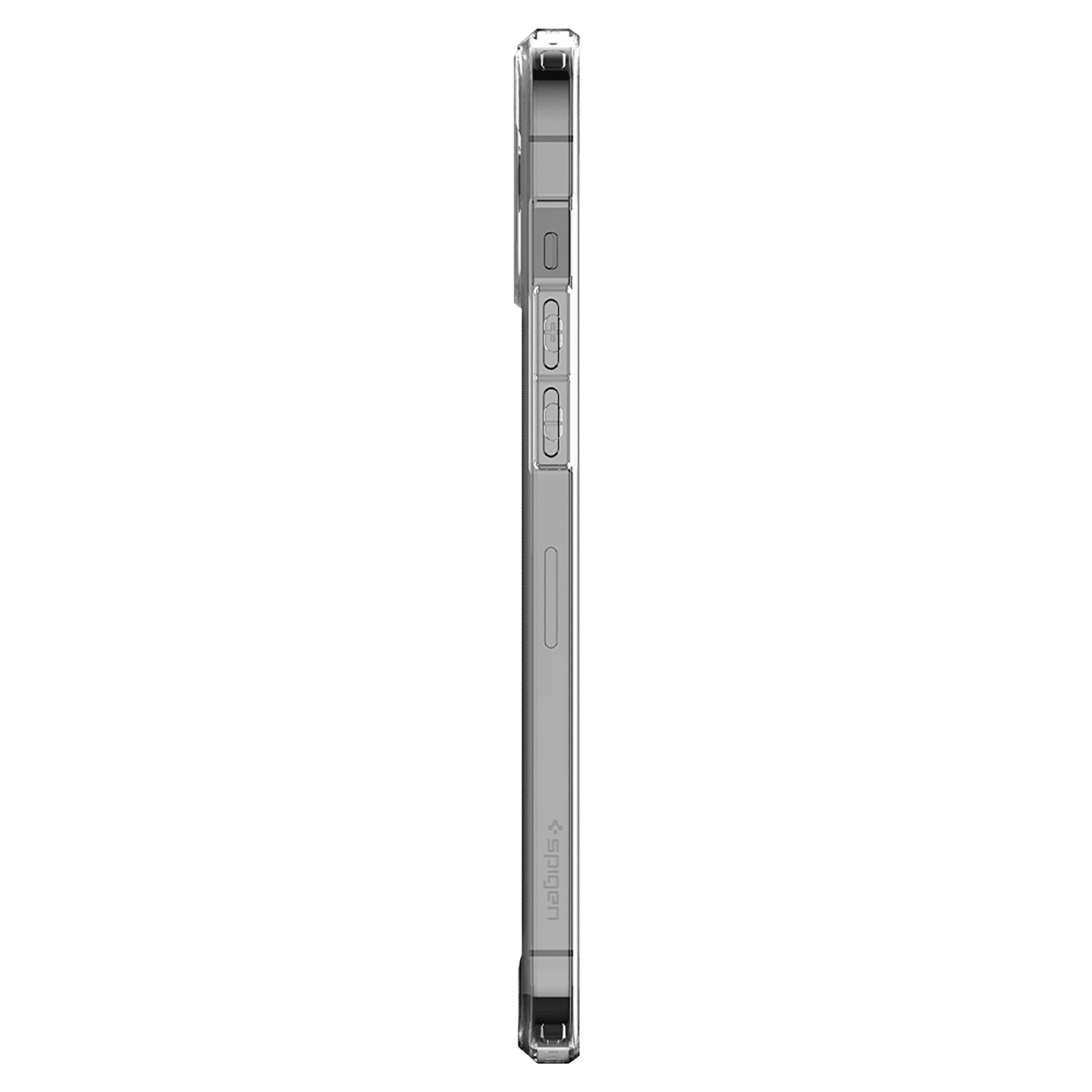 spigen Crystal Hybrid TPU & Polycarbonate Back Cover for Apple iPhone 12 Pro Max (Mil Grade Protection, Clear)_3