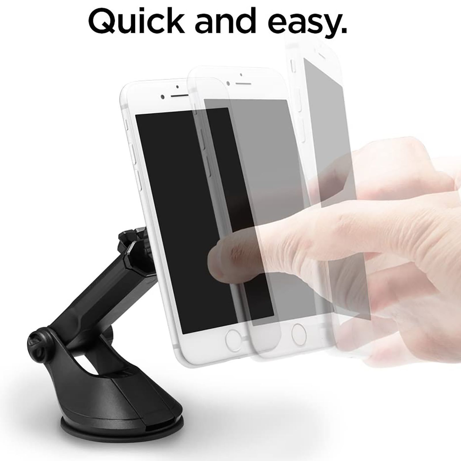 Spigen Car Mount Holder for Mobile (Neodymium Magnet, Black)_11