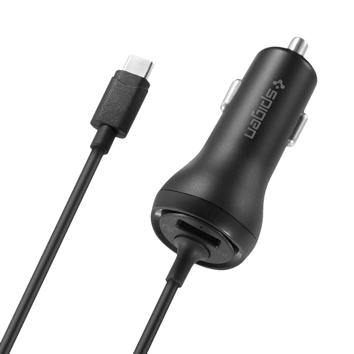 spigen 36 Watts 2 USB Ports Car Charging Adapter (Ip Technology, 000CP25596, Black) spigen 36 Watts 2 USB Ports Car Charging Adapter (Ip Technology, 000CP25596, Black)_14
