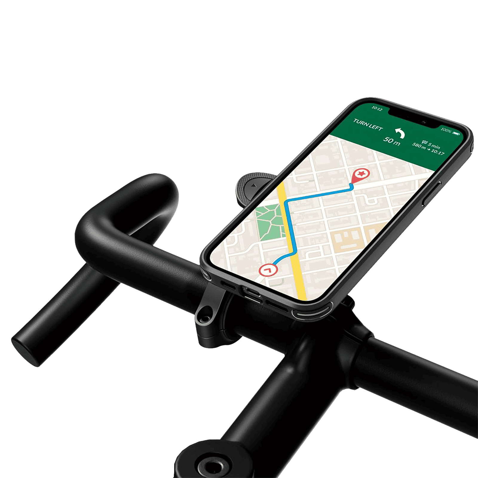 spigen Gearlock TPU & Polycarbonate Bike Mount Case for Apple iPhone 12, 12 Pro (Air Cushion Technology, Black)_7