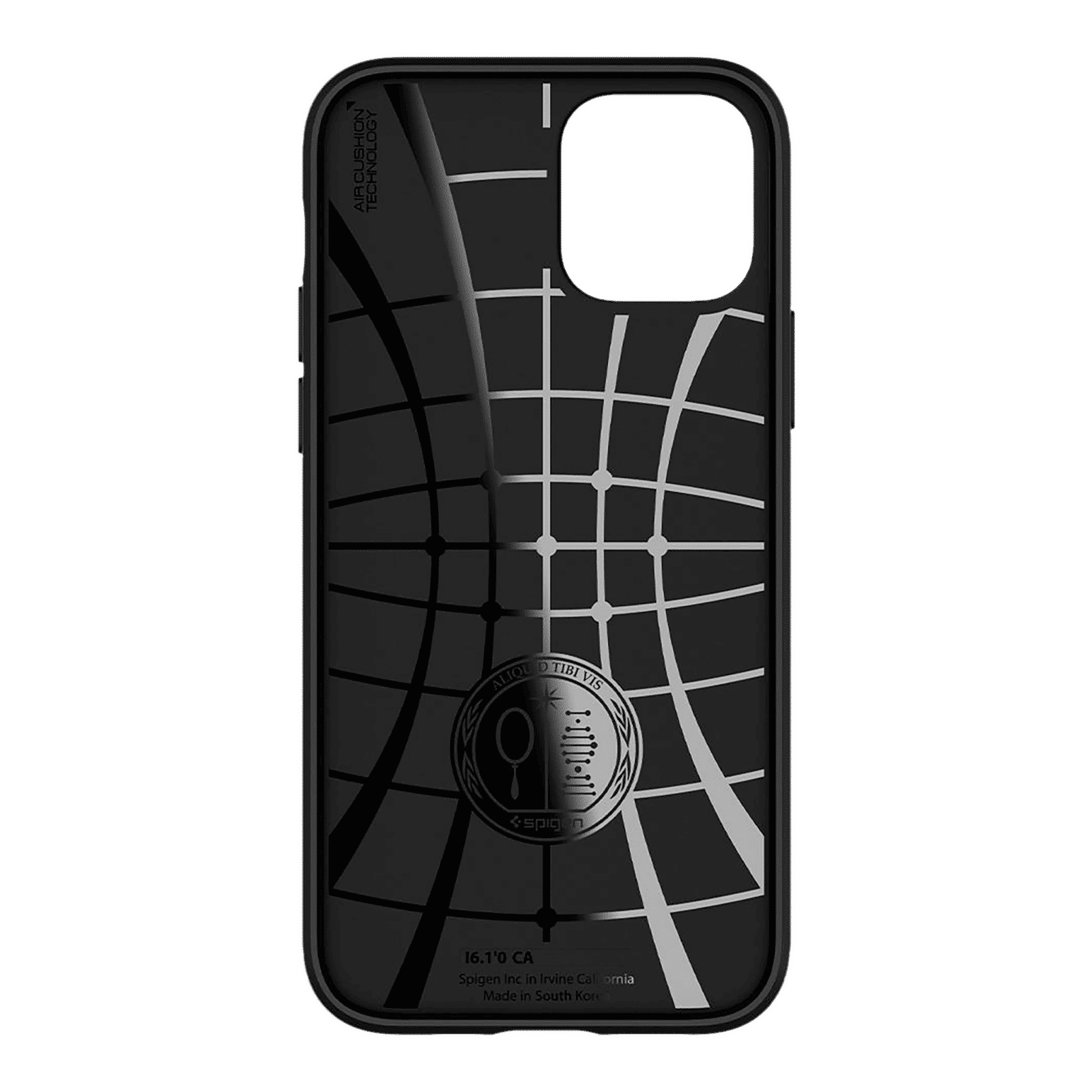spigen Core Armor Thermoplastic Polyurethane Back Cover for Apple iPhone 12 and 12 Pro (Air Cushion Technology, Matte Black)_5