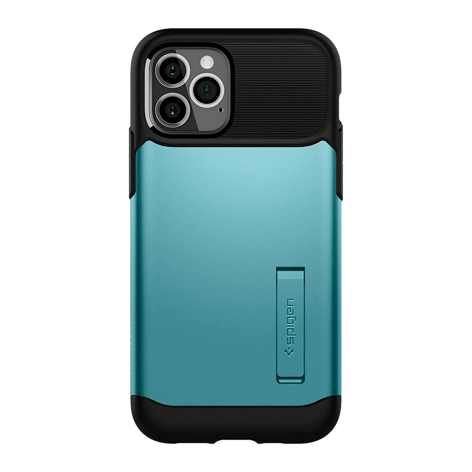 spigen Slim Armor TPU & Polycarbonate Back Cover for Apple iPhone 12, 12 Pro (Wireless Charging Compatible, Mint)_3