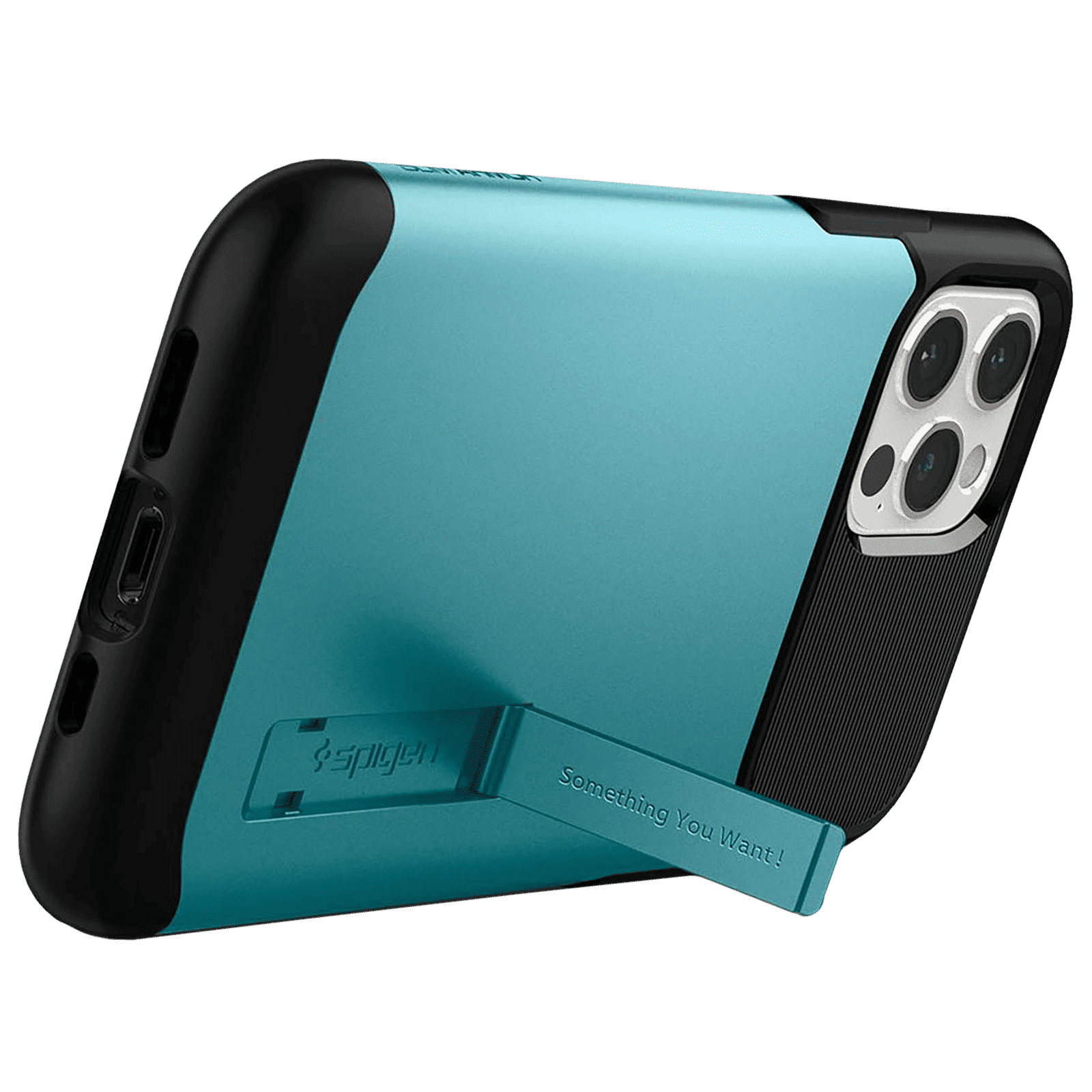 spigen Slim Armor TPU & Polycarbonate Back Cover for Apple iPhone 12, 12 Pro (Wireless Charging Compatible, Mint)_6