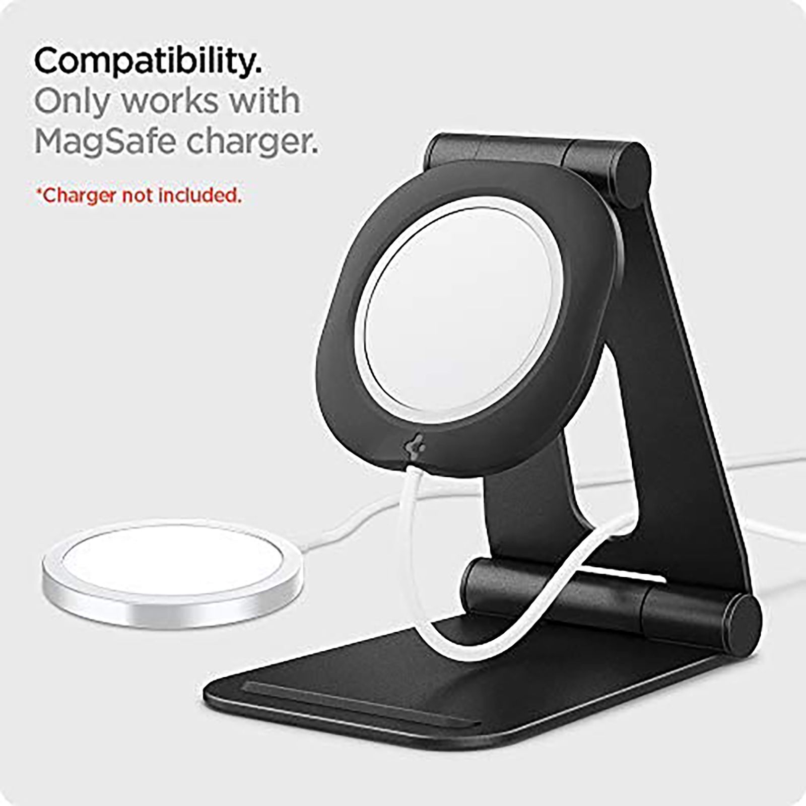 spigen Stand For Smartphones - MagSafe Compatible (Adjustable Mounting Piece, AMP02672, Black)_7
