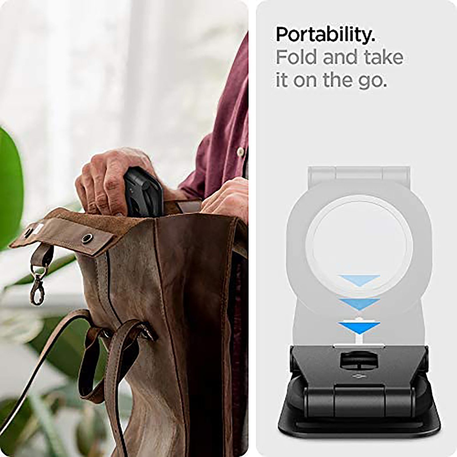 spigen Stand For Smartphones - MagSafe Compatible (Adjustable Mounting Piece, AMP02672, Black)_10