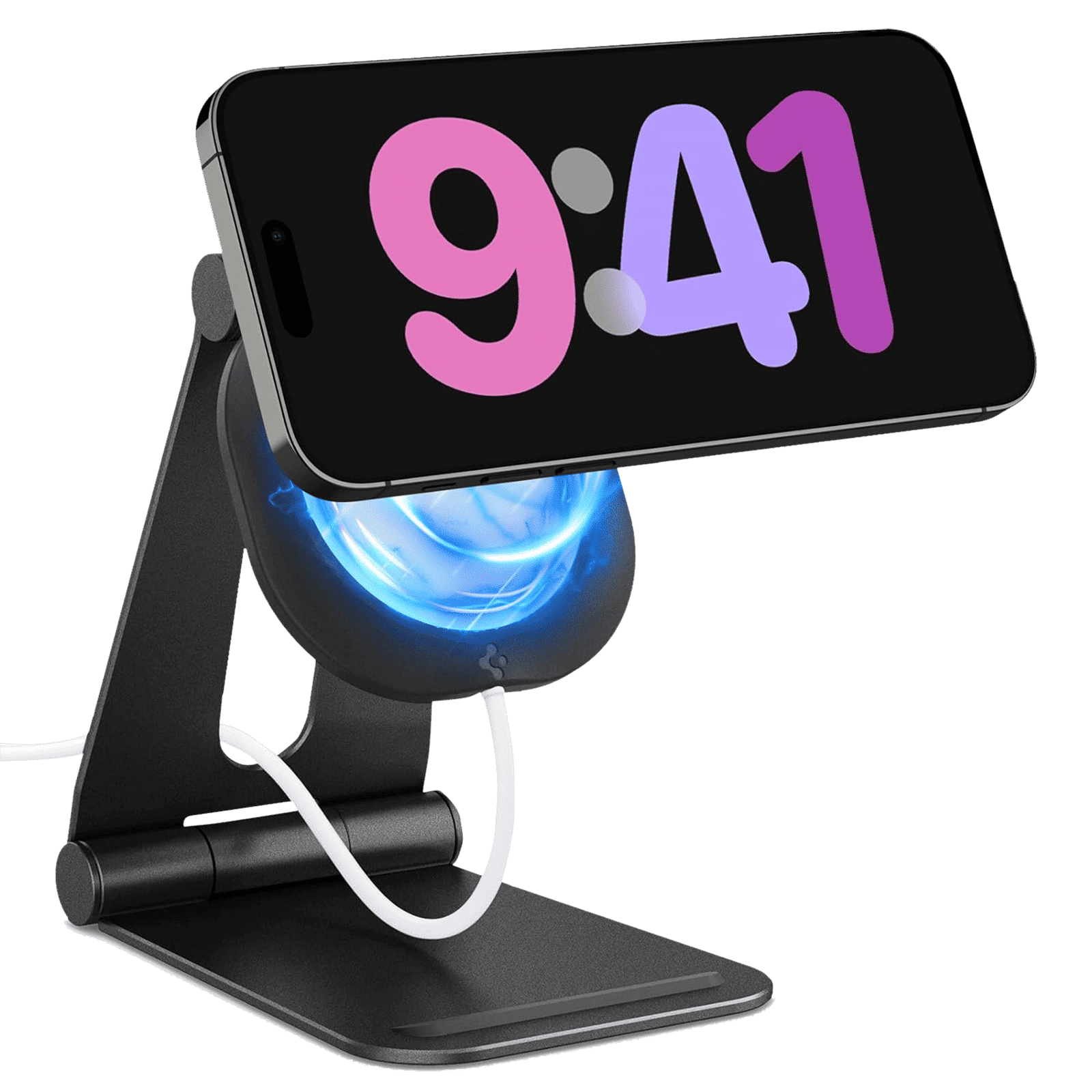 spigen Stand For Smartphones - MagSafe Compatible (Adjustable Mounting Piece, AMP02672, Black)_4