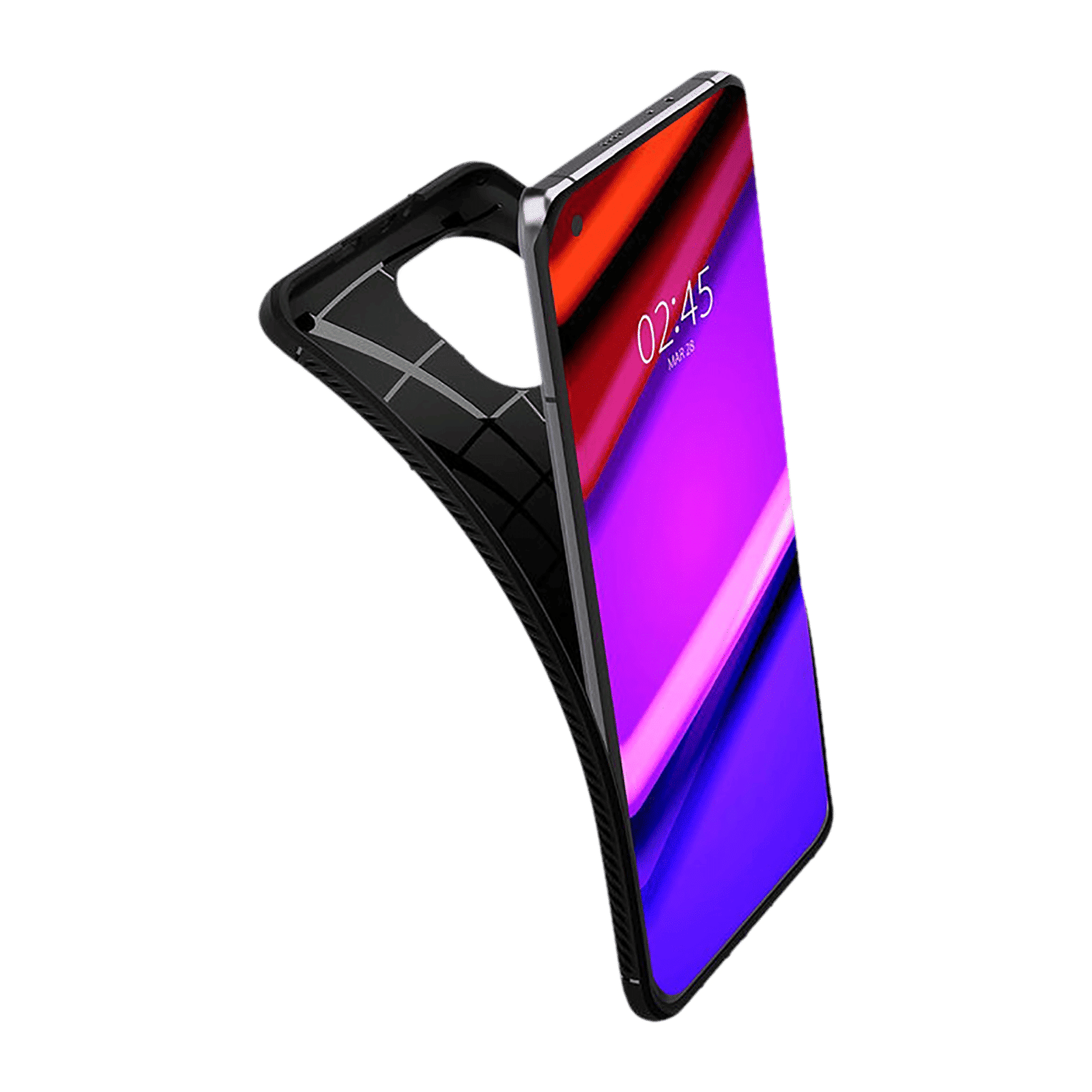 spigen Rugged Armor TPU Back Cover for Xiaomi Mi 11 (Air Cushion Technology, Matte Black)_10