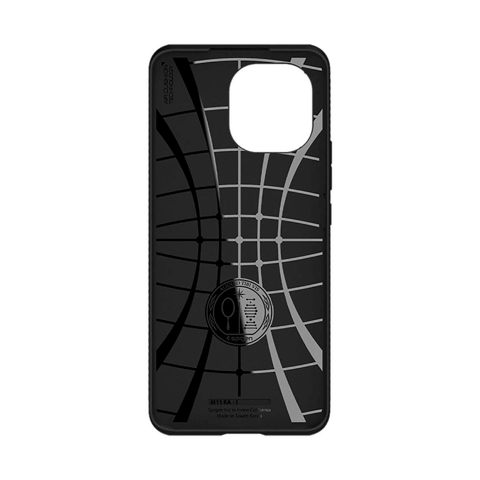 spigen Rugged Armor TPU Back Cover for Xiaomi Mi 11 (Air Cushion Technology, Matte Black)_4