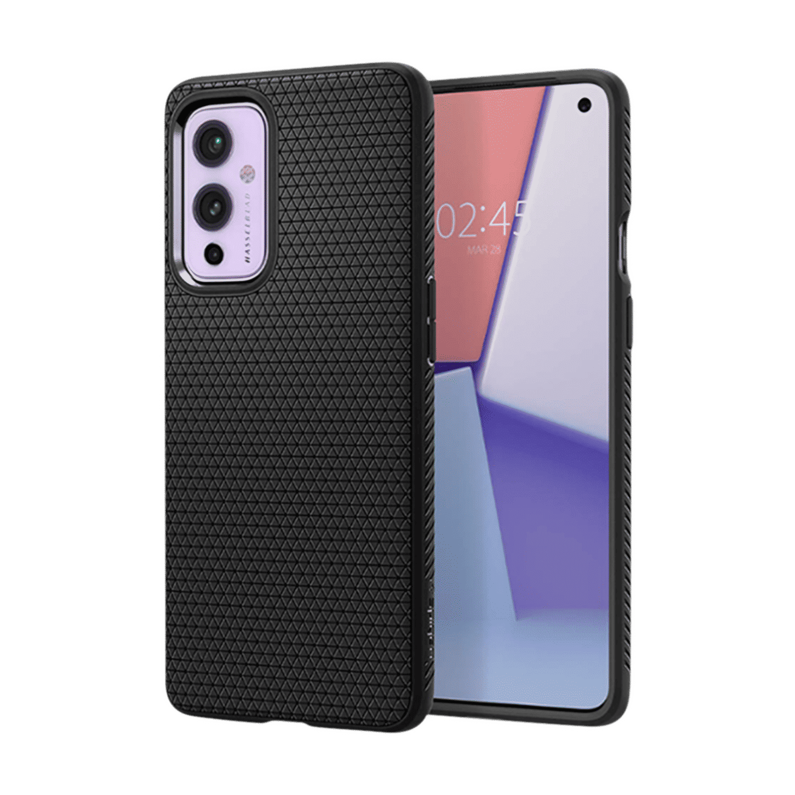 spigen Liquid Air TPU Back Case for OnePlus 9 (Air Cushion Technology, Matte Black)_11
