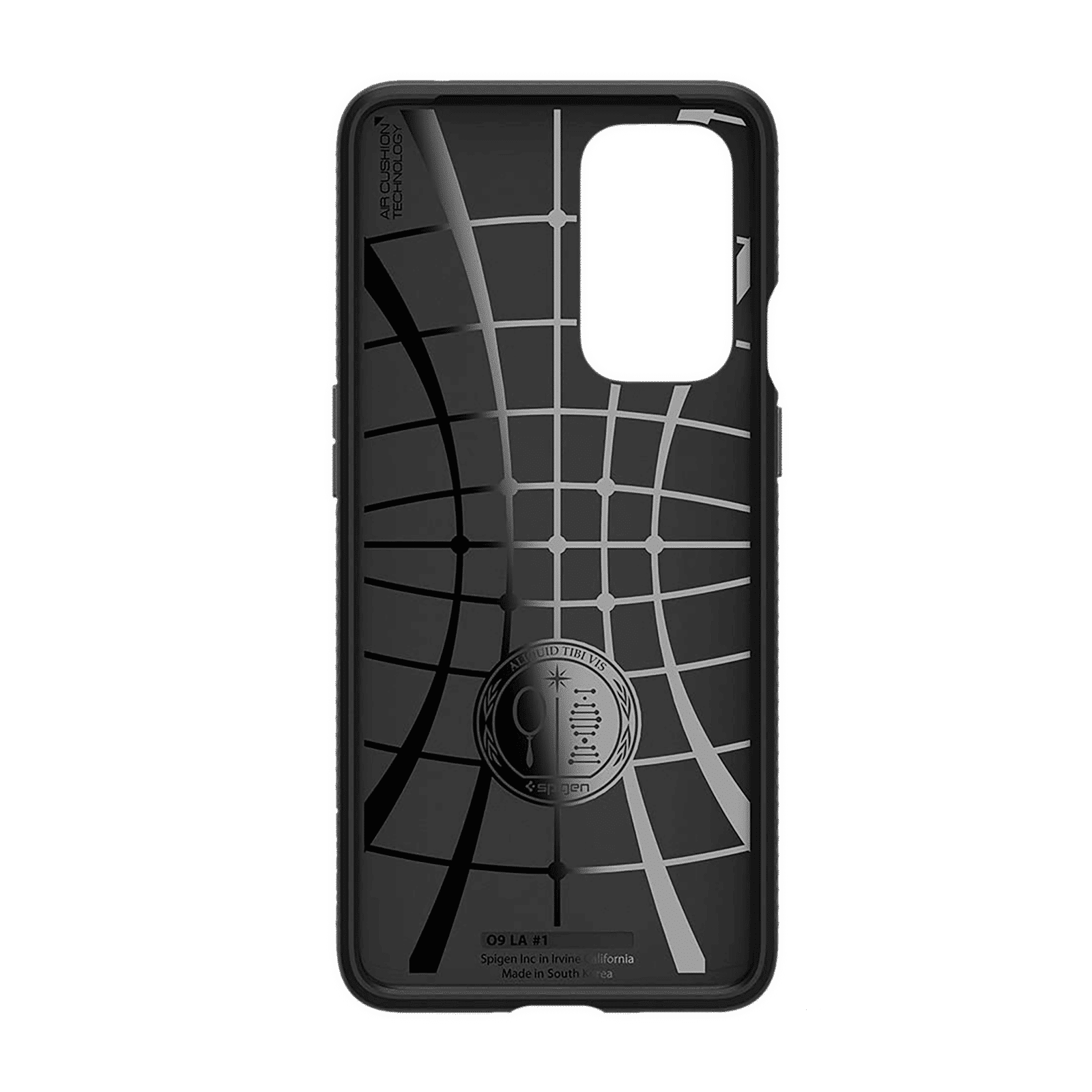 spigen Liquid Air TPU Back Case for OnePlus 9 (Air Cushion Technology, Matte Black)_4