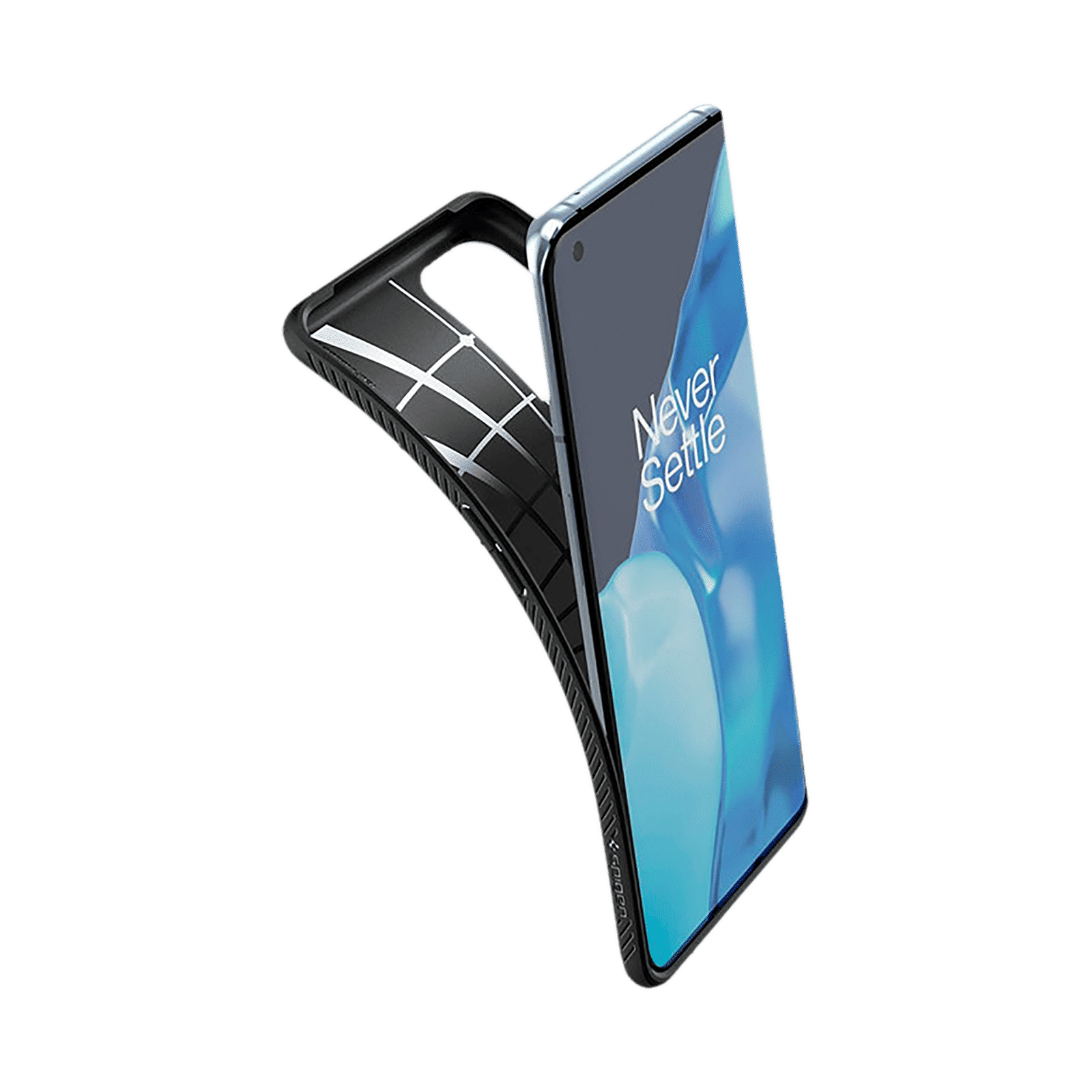 spigen Liquid Air TPU Back Cover for OnePlus 9 Pro 5G (Air Cushion Technology, Matte Black)_10