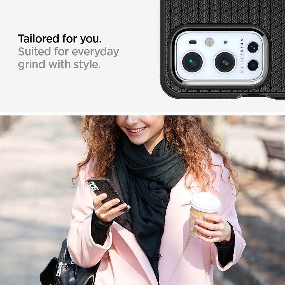 spigen Liquid Air TPU Back Cover for OnePlus 9 Pro 5G (Air Cushion Technology, Matte Black)_14