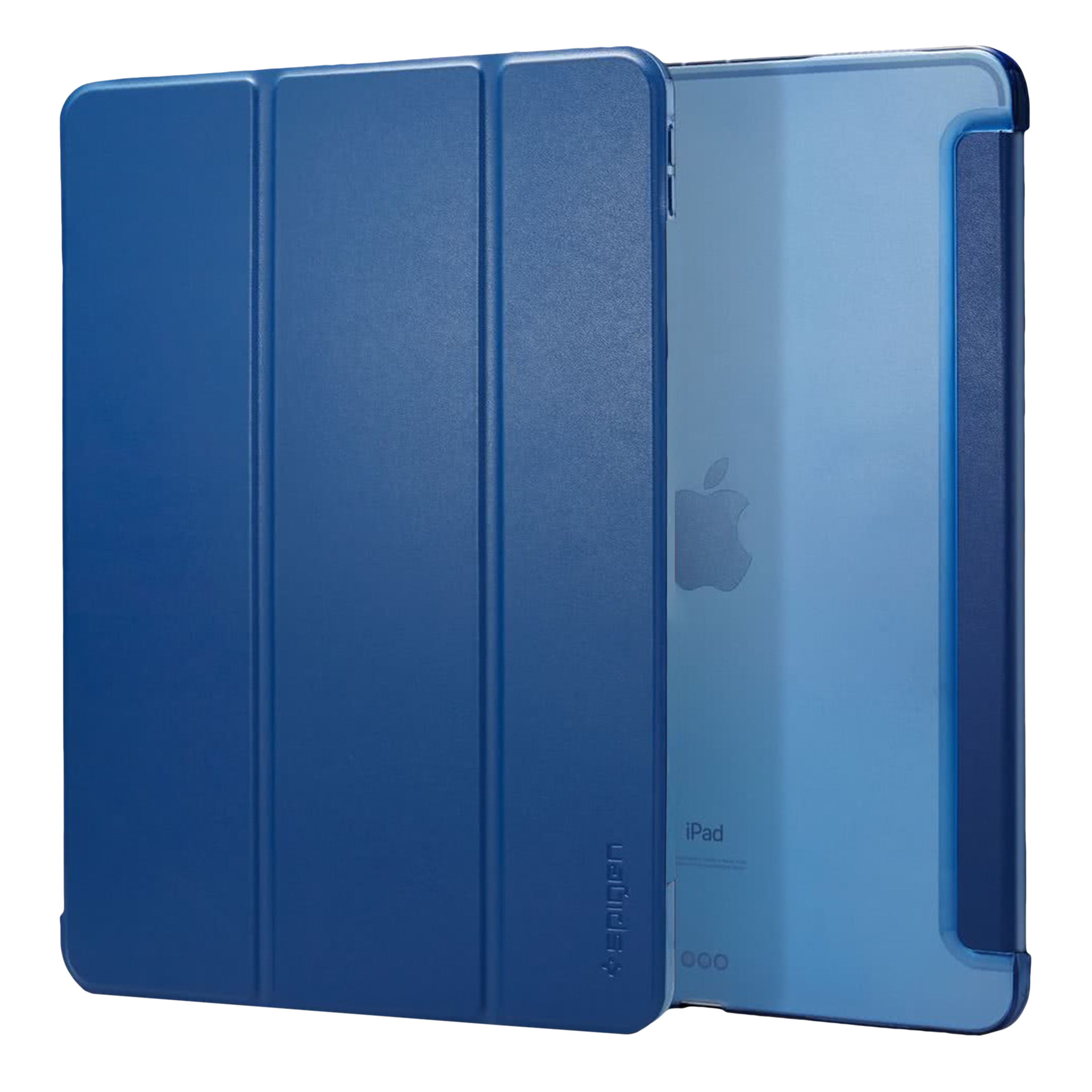 spigen Plastic, Polycarbonate & Polyurethane Leather Flip Cover for Apple iPad Pro 11 Inch (Wireless Charging Compatible, Blue)_1