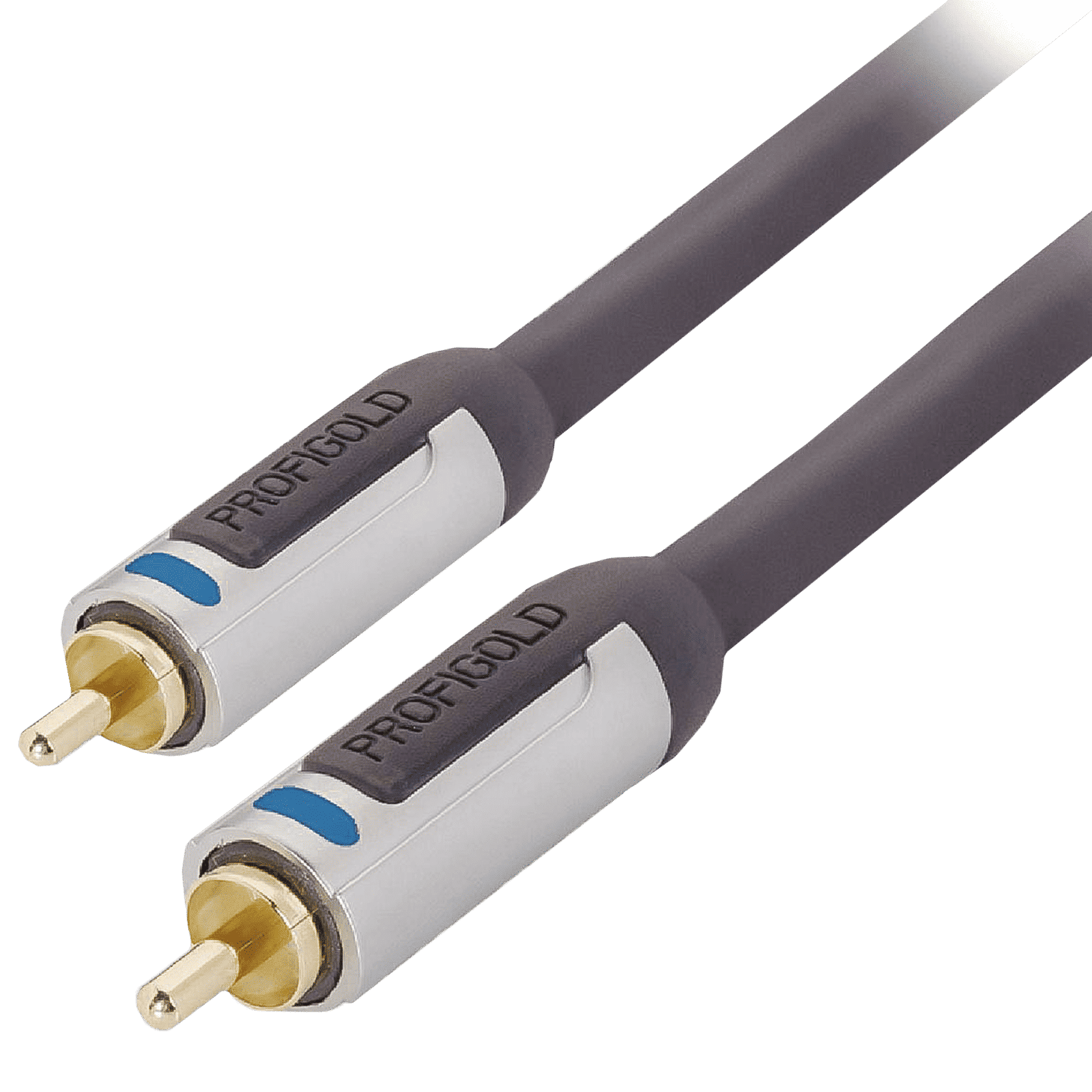 PROFIGOLD PROA4103 PVC 3 Meter RCA to RCA Audio Cable (Double Screening, Anthracite)_3