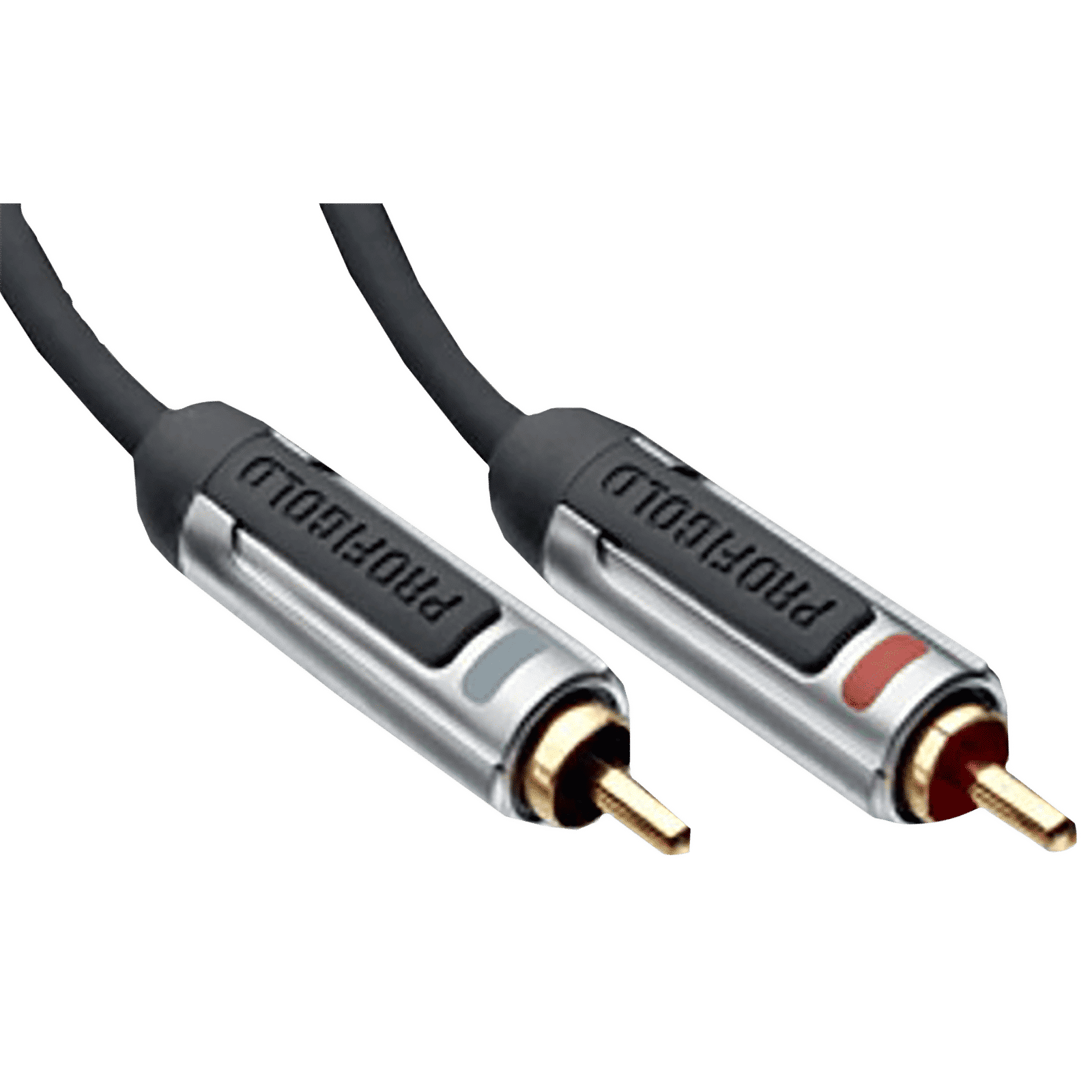 PROFIGOLD PROA4201 PVC 1 Meter RCA to RCA Audio Cable (Multiple Cable Shielding, Anthracite)_3