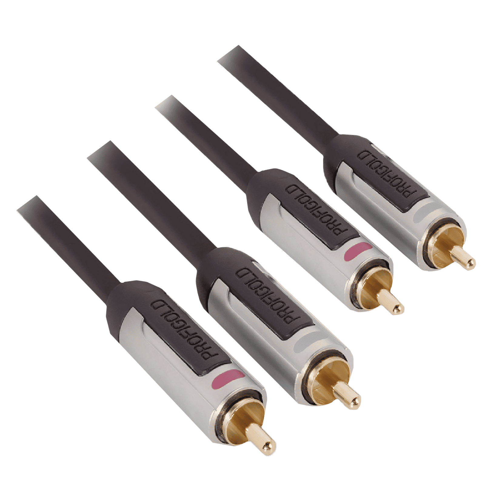 PROFIGOLD PROA4201 PVC 1 Meter RCA to RCA Audio Cable (Multiple Cable Shielding, Anthracite)_5