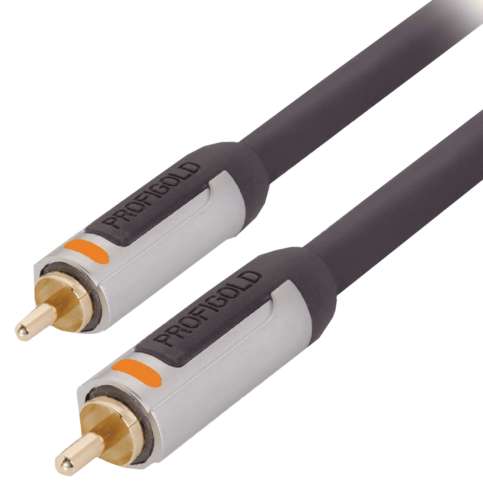 PROFIGOLD PROA4801 RCA to RCA 1 Meter Audio Cable (Colour Coded Plugs, Anthracite)_7