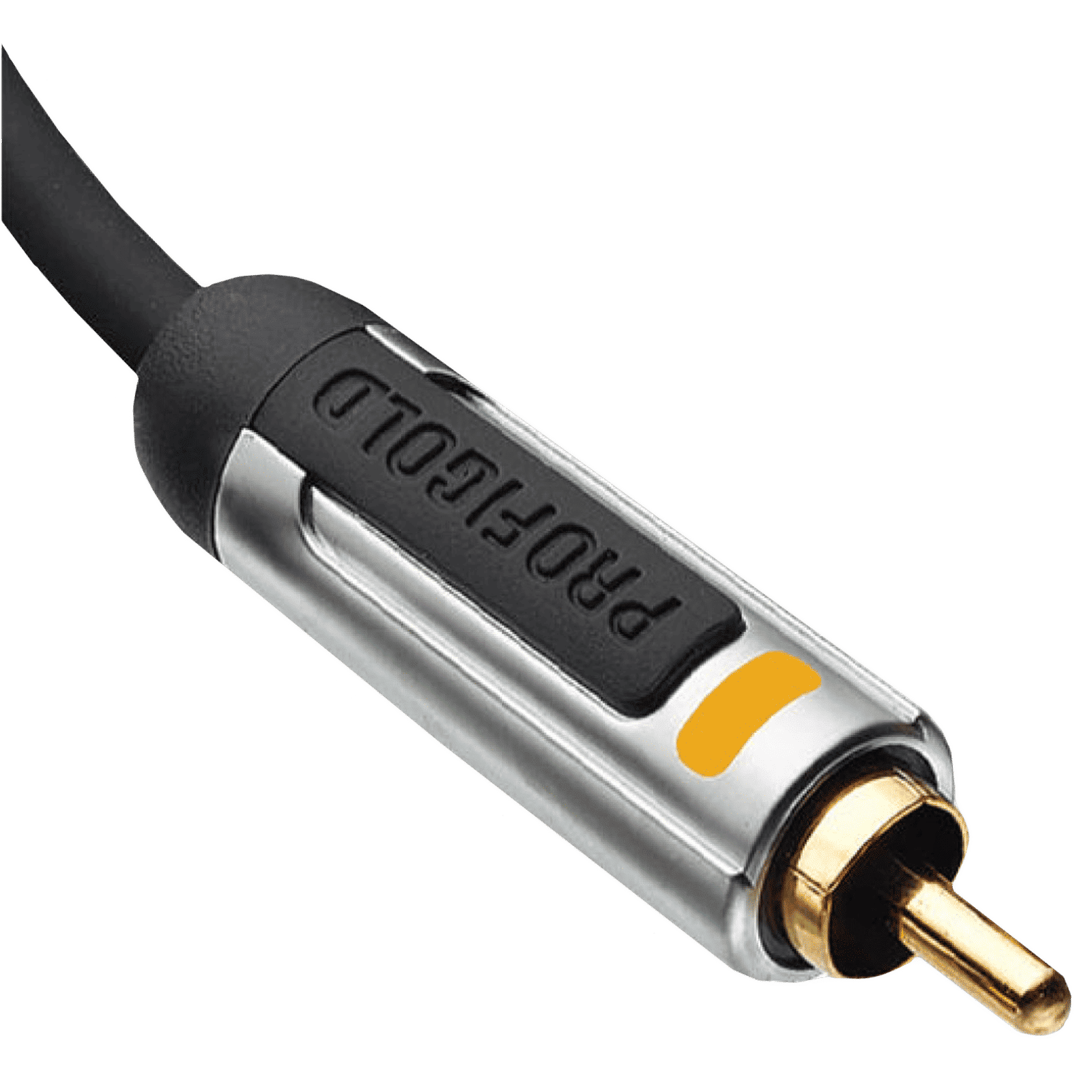 PROFIGOLD PROA4801 RCA to RCA 1 Meter Audio Cable (Colour Coded Plugs, Anthracite)_5