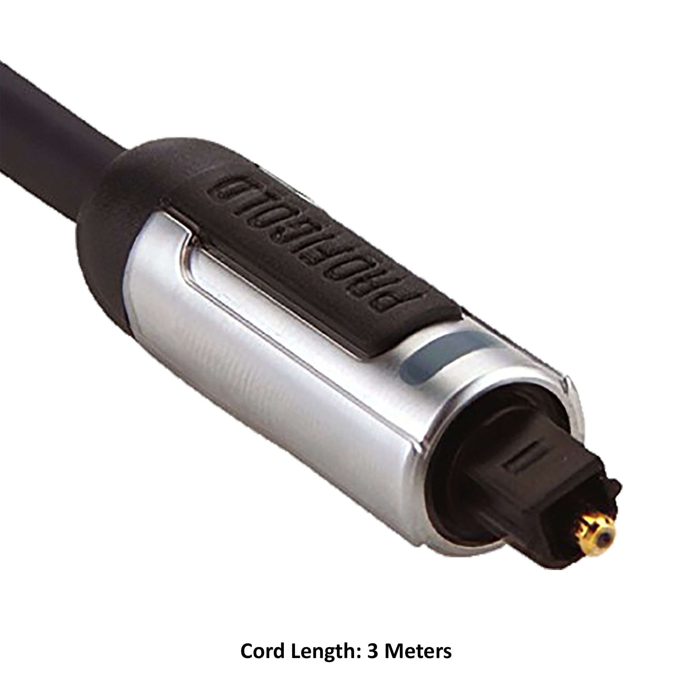 PROFIGOLD PROA5603 PVC 3 Meter TosLink to TosLink Audio Cable (Optimised Optical Fibre, Anthracite)_5