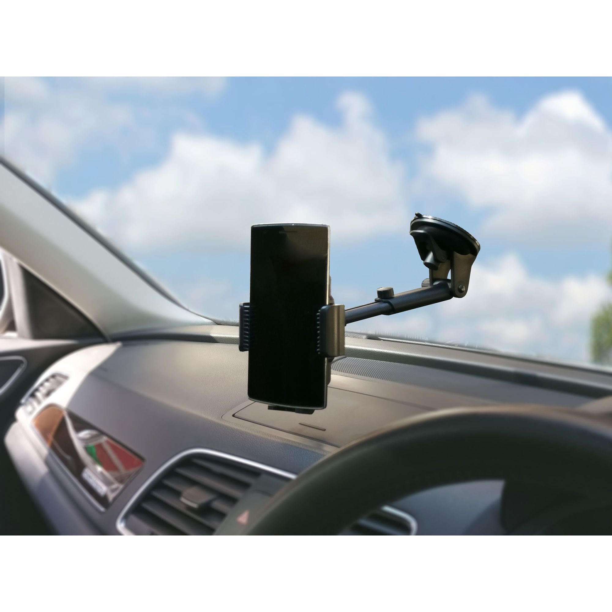 ultraprolink Robot II Windshield Mobile Holder (Double lock, UM0079, Black)_10