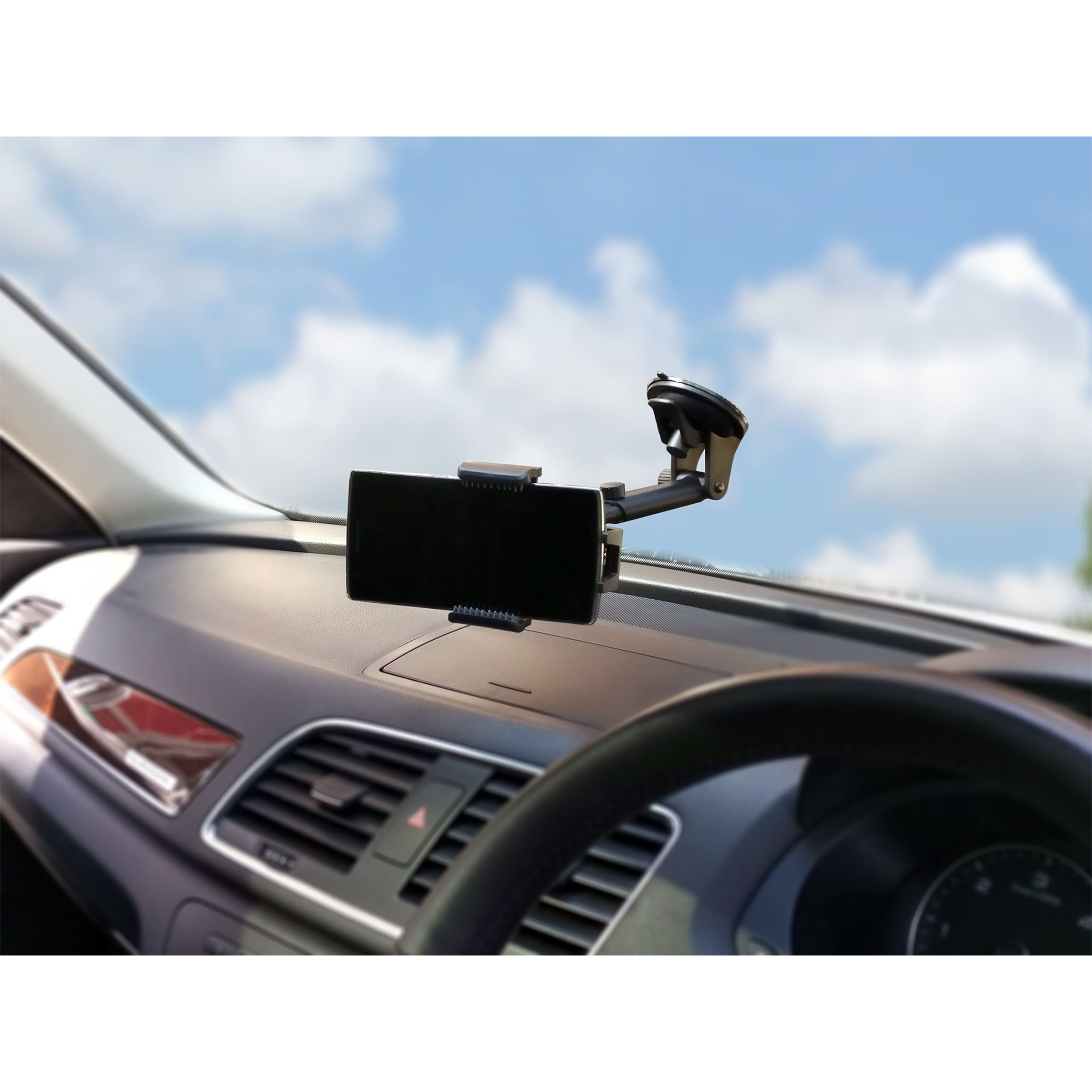 ultraprolink Robot II Windshield Mobile Holder (Double lock, UM0079, Black)_5