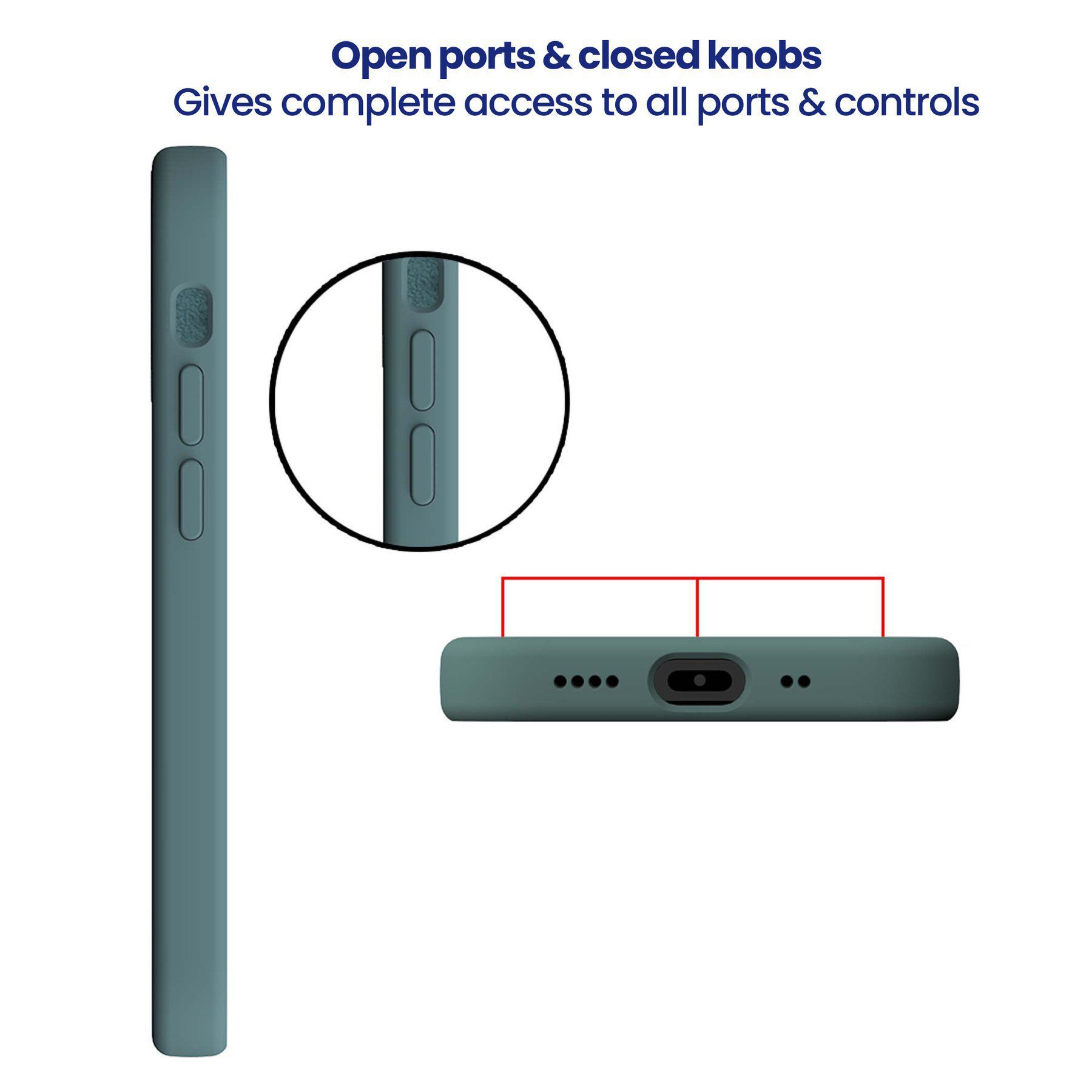 stuffcool Silo Soft and Smooth Rubber Back Cover for Apple iPhone 13 Mini (Camera Protection, Green)_9