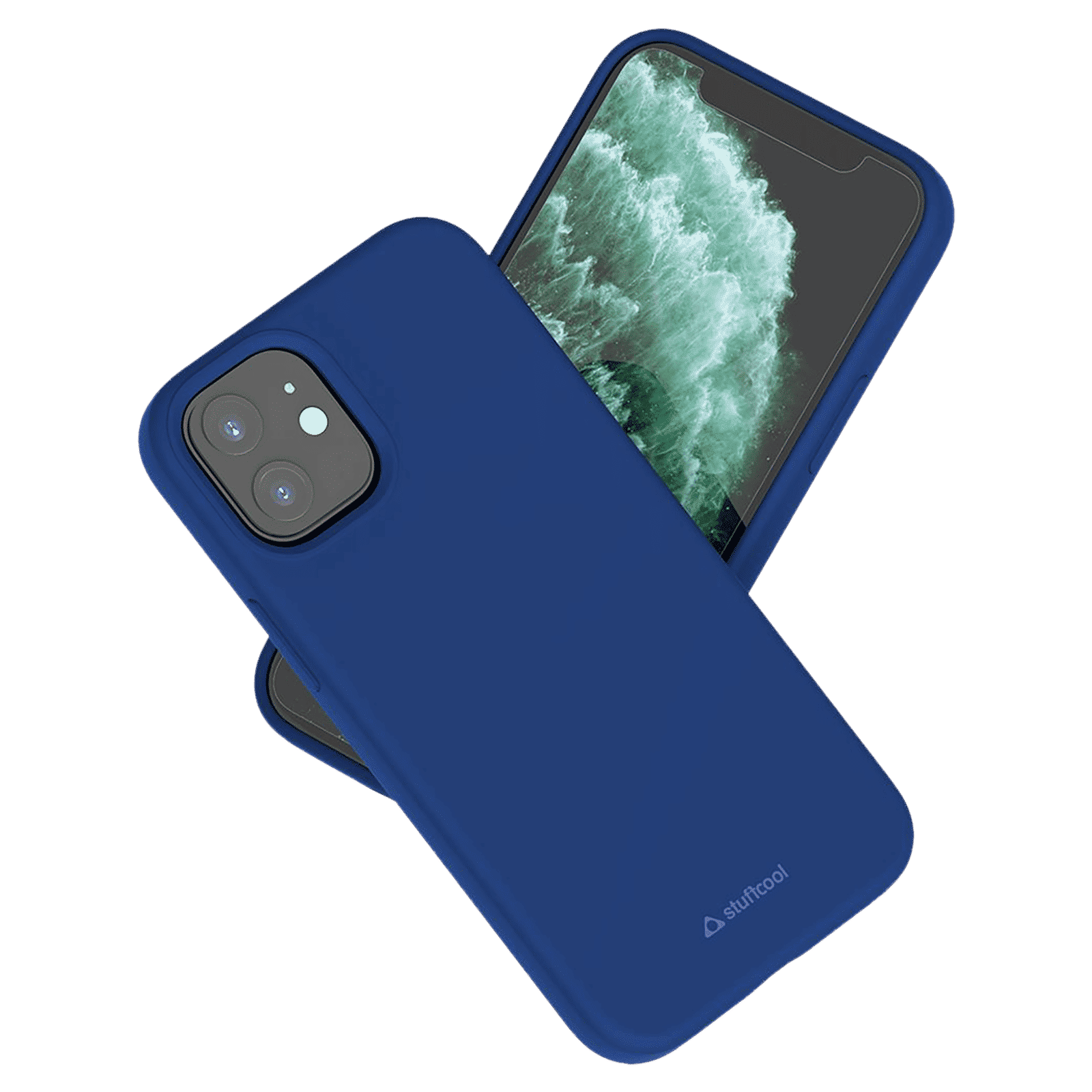 stuffcool Silo Soft and Smooth Rubber Back Cover for Apple iPhone 13 Mini (Camera Protection, Navy) stuffcool Silo Soft and Smooth Rubber Back Cover for Apple iPhone 13 Mini (Camera Protection, Navy)_3