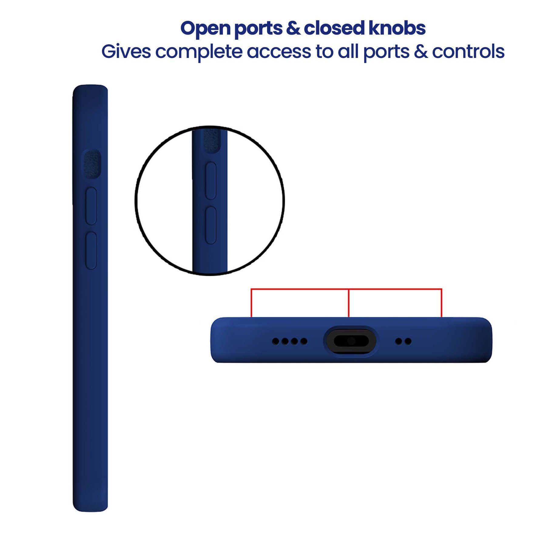 stuffcool Silo Soft and Smooth Rubber Back Cover for Apple iPhone 13 (Camera Protection, Navy) stuffcool Silo Soft and Smooth Rubber Back Cover for Apple iPhone 13 (Camera Protection, Navy)_9