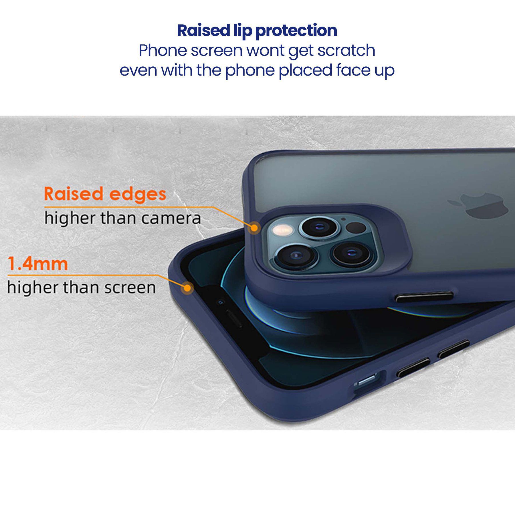 stuffcool Aktion TPU Back Cover for Apple iPhone 13 Pro (Shock Pocket Technology, Blue)_11