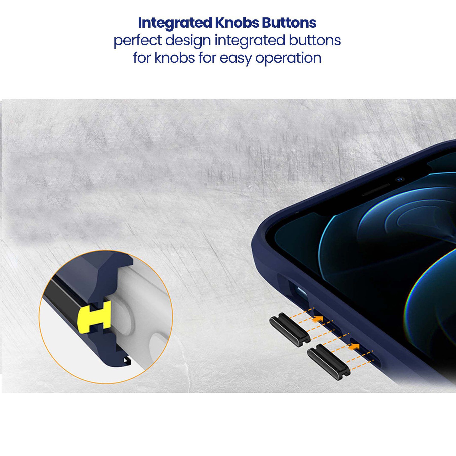 stuffcool Aktion TPU Back Cover for Apple iPhone 13 Pro (Shock Pocket Technology, Blue)_10