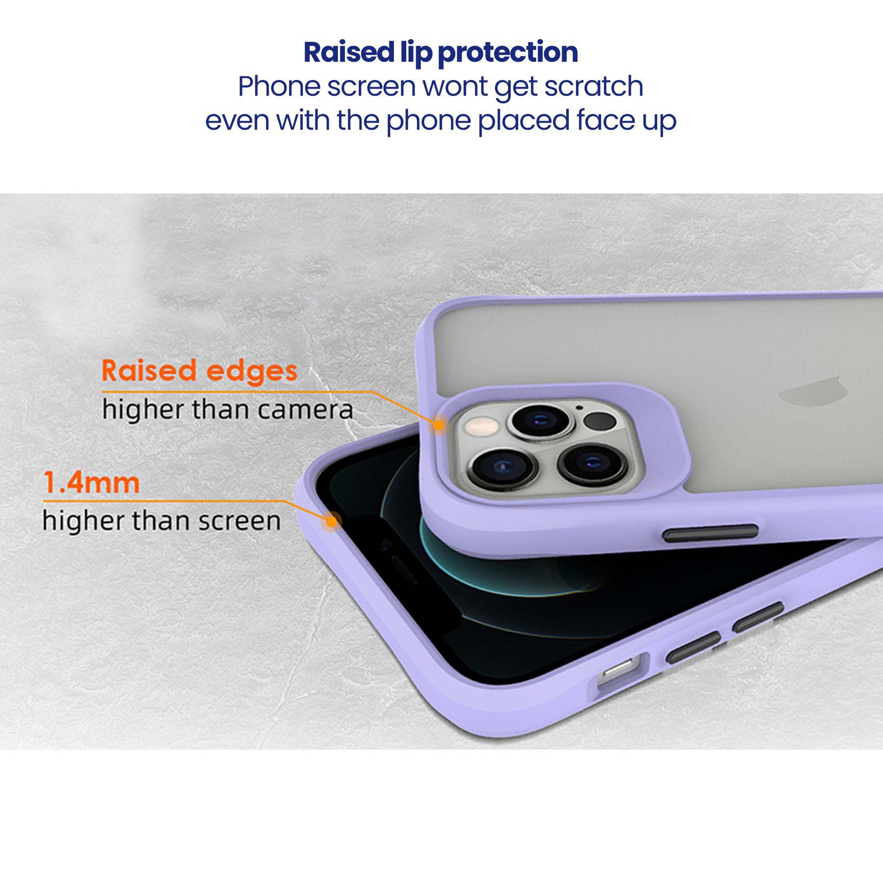 stuffcool Aktion TPU Back Cover for Apple iPhone 13 Pro (Shock Pocket Technology, Purple)_11