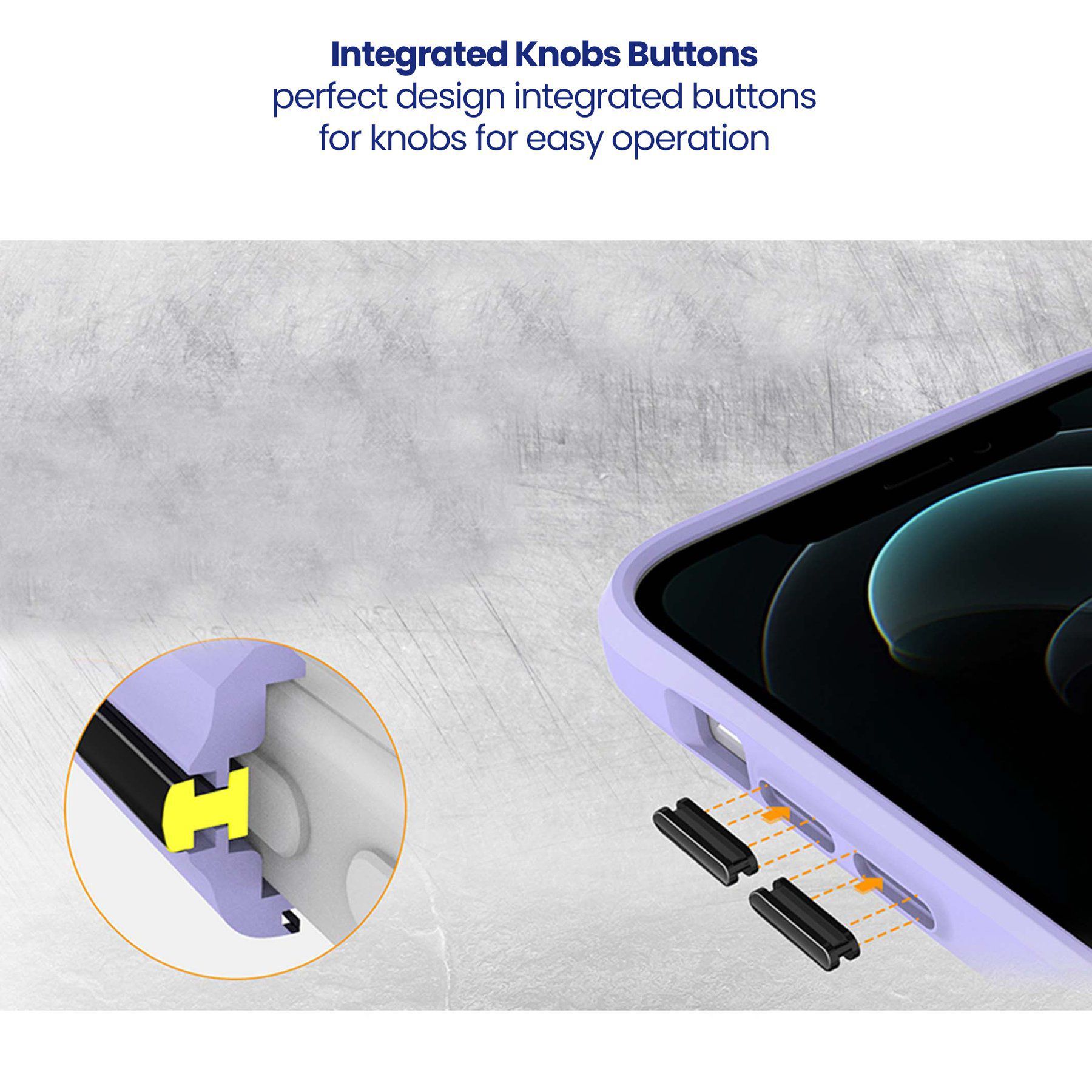 stuffcool Aktion TPU Back Cover for Apple iPhone 13 Pro (Shock Pocket Technology, Purple)_9