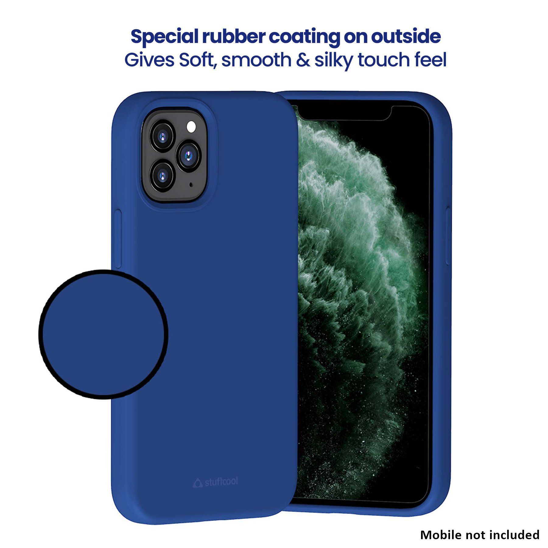 stuffcool Silo Soft and Smooth Rubber Back Cover for Apple iPhone 13 Pro (Camera Protection, Navy) stuffcool Silo Soft and Smooth Rubber Back Cover for Apple iPhone 13 Pro (Camera Protection, Navy)_11
