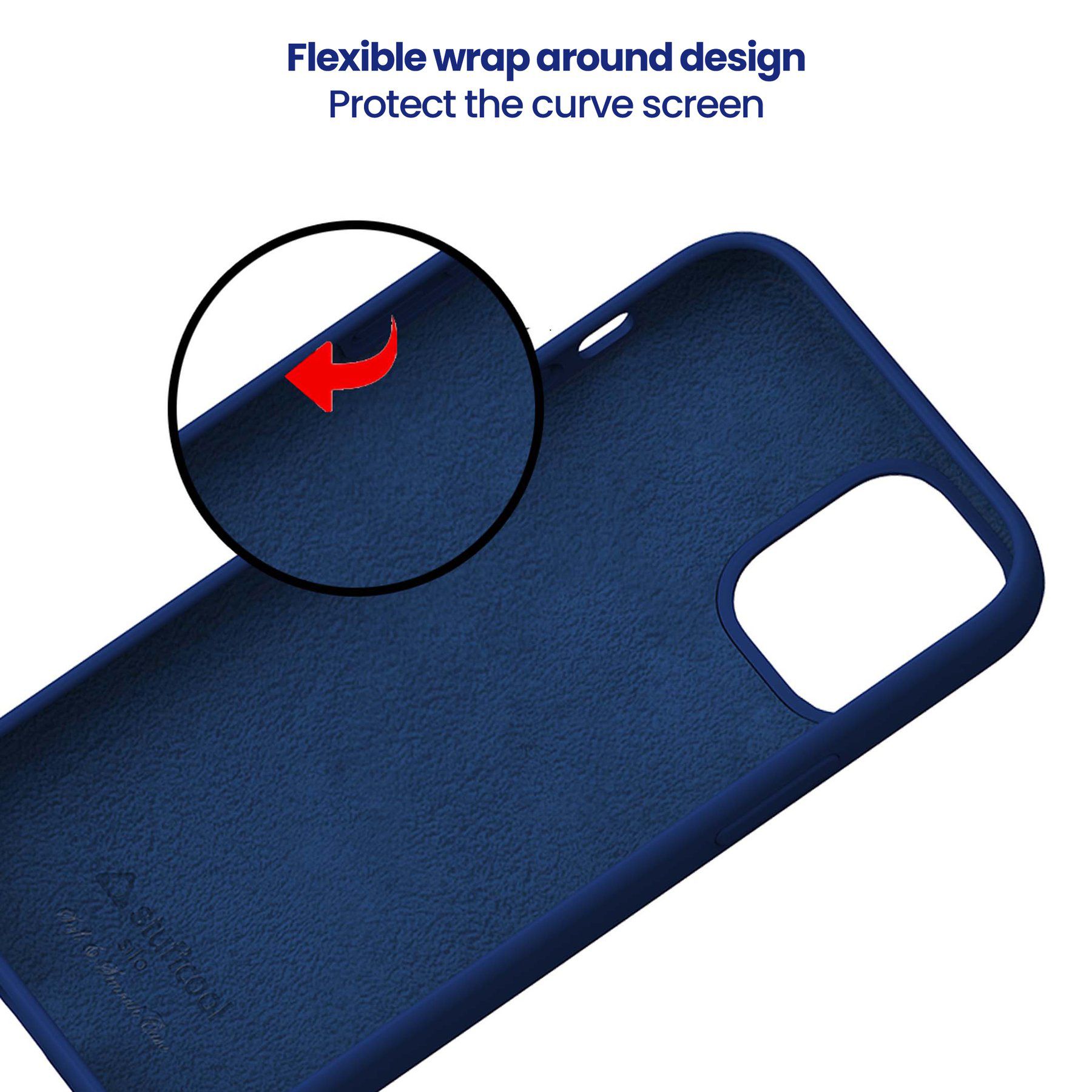 stuffcool Silo Soft and Smooth Rubber Back Cover for Apple iPhone 13 Pro (Camera Protection, Navy) stuffcool Silo Soft and Smooth Rubber Back Cover for Apple iPhone 13 Pro (Camera Protection, Navy)_7