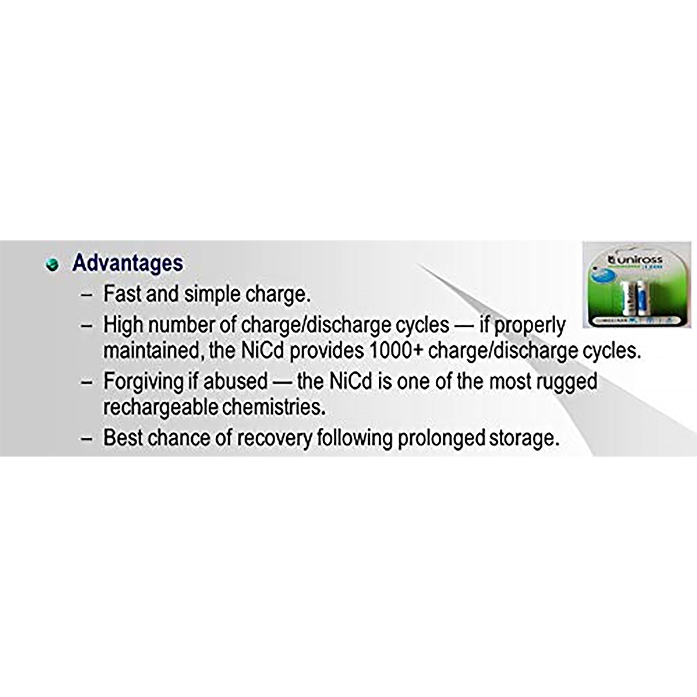 uniross Fratelli 1200 mAh Alkaline AAA Rechargeable Battery (Pack Of 2) uniross Fratelli 1200 mAh Alkaline AAA Rechargeable Battery (Pack Of 2)_9