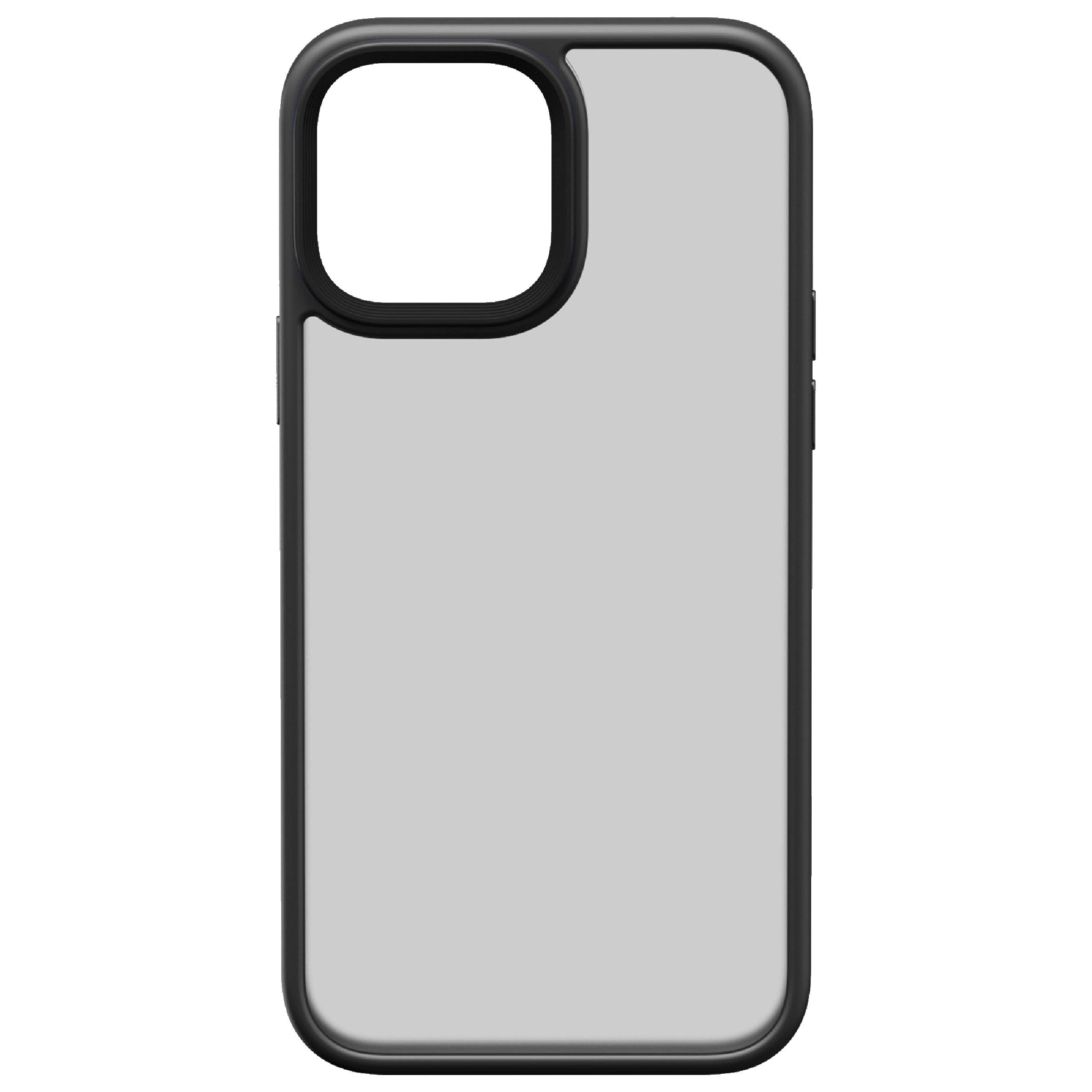 Dr. Vaku Translucent Armor TPU Back Cover for Apple iPhone 13 Pro (Scratch Resistant, Black)_1