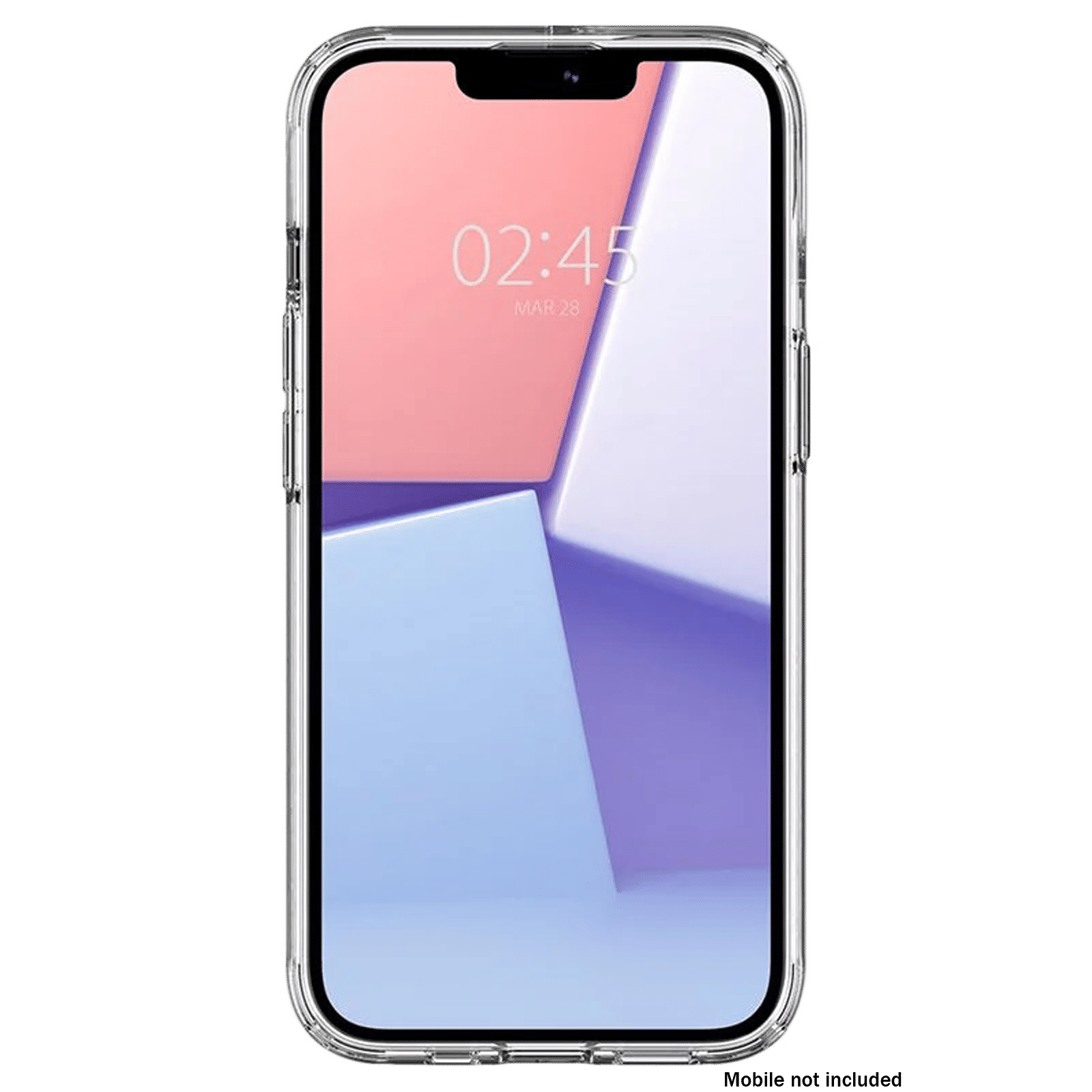 spigen Crystal Hybrid TPU Back Cover for Apple iPhone 13 Mini (Supports Wireless Charging, Crystal Clear)_5