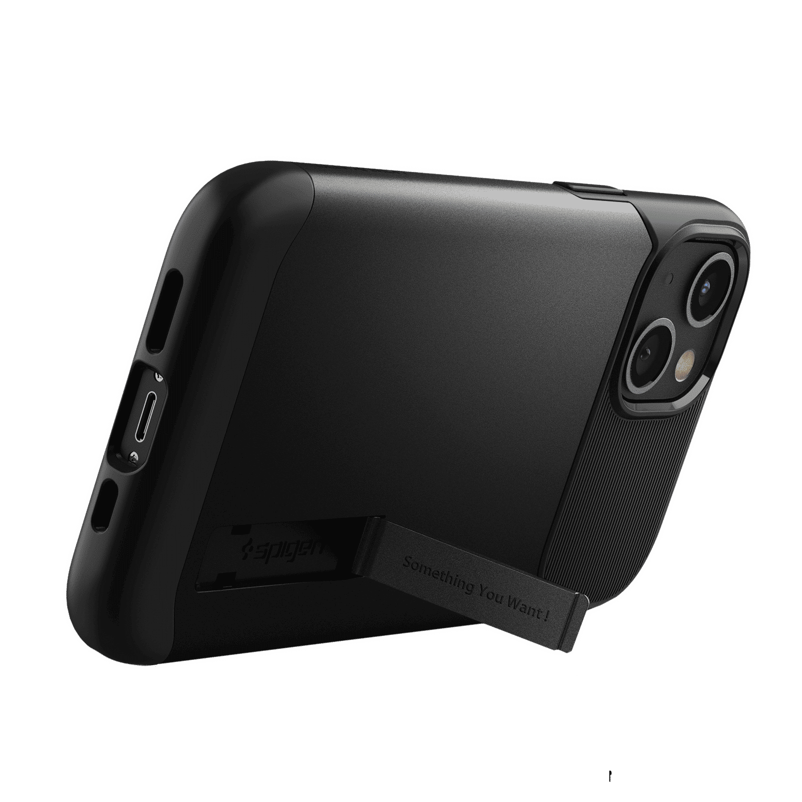 spigen Slim Armor TPU & Polycarbonate Back Cover for Apple iPhone 13 Mini (Wireless Charging Compatible, Black) spigen Slim Armor TPU & Polycarbonate Back Cover for Apple iPhone 13 Mini (Wireless Charging Compatible, Black)_3